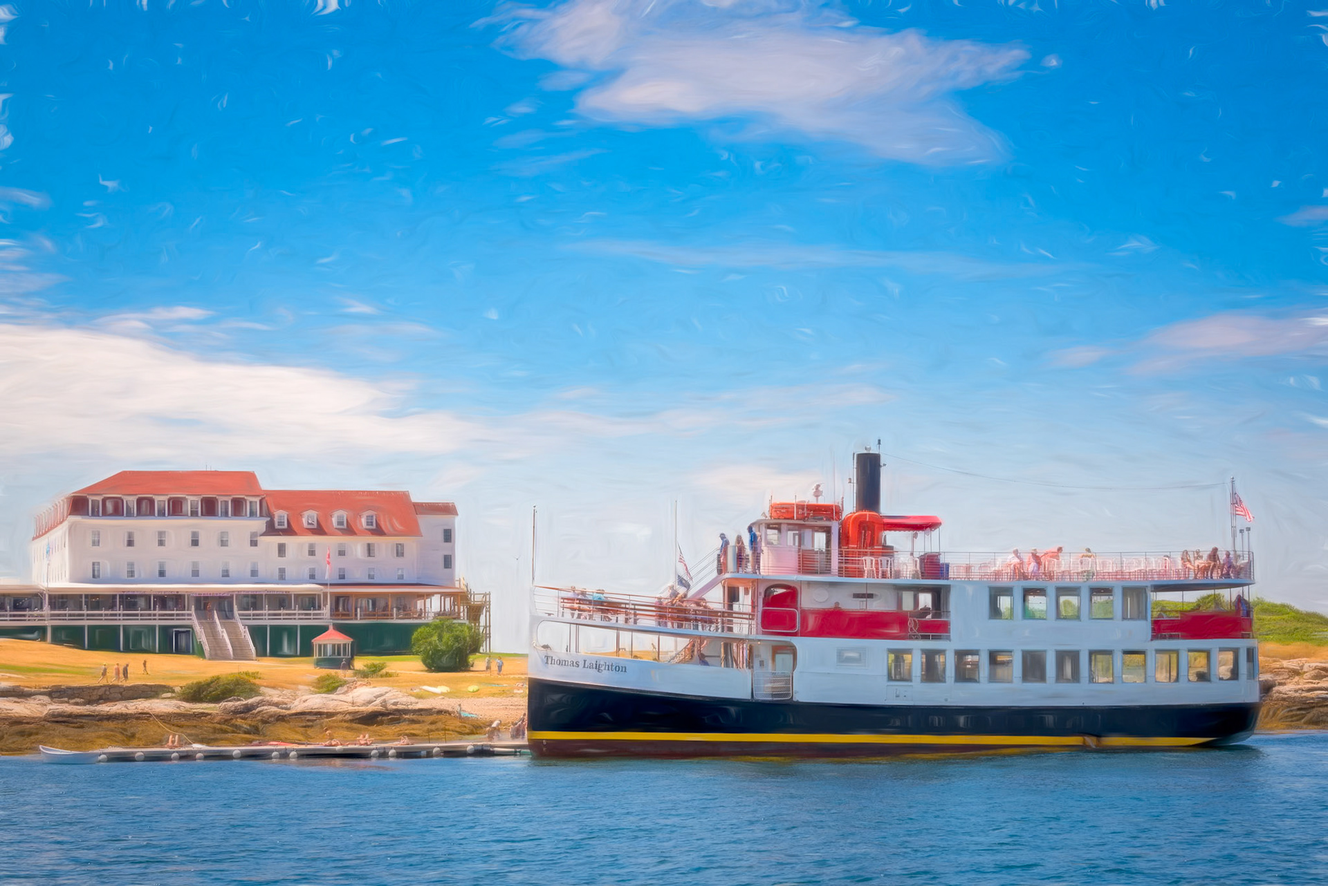The Thomas Laighton & the  Oceanic Hotel on Star Island