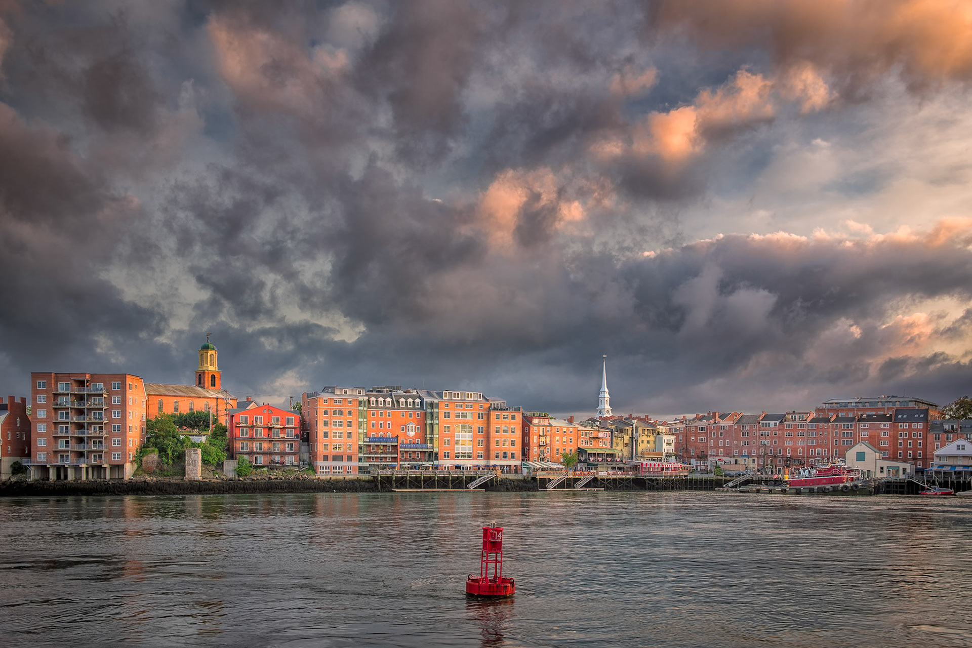 Sunset on Portsmouth Harbor