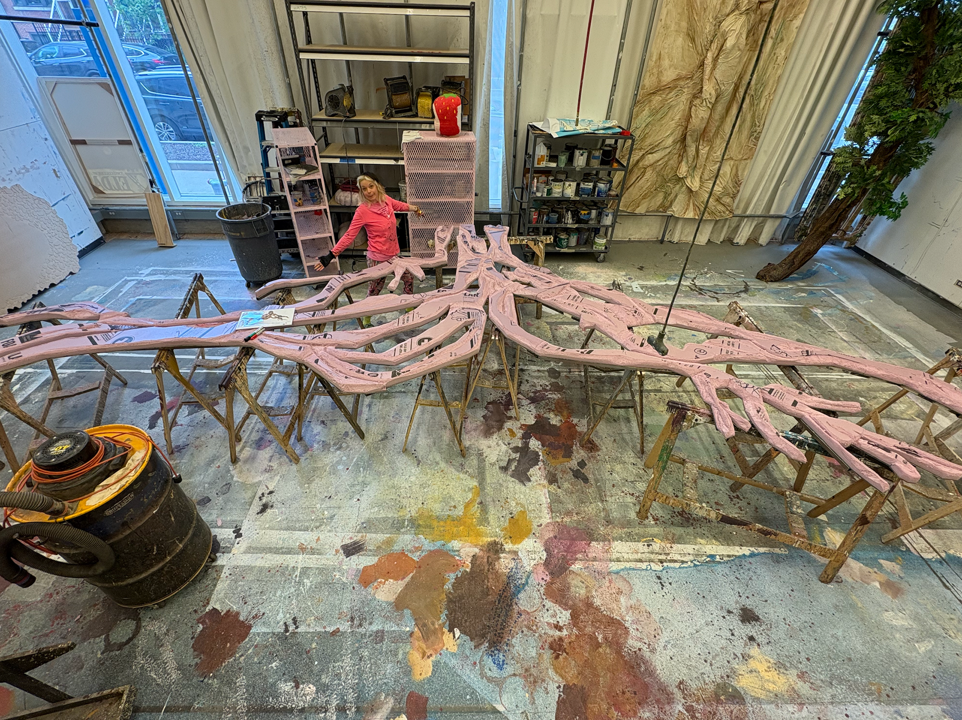 Form carving work (2025) for Naked Mole Rat Gets Dressed: The Underground Rock Experience