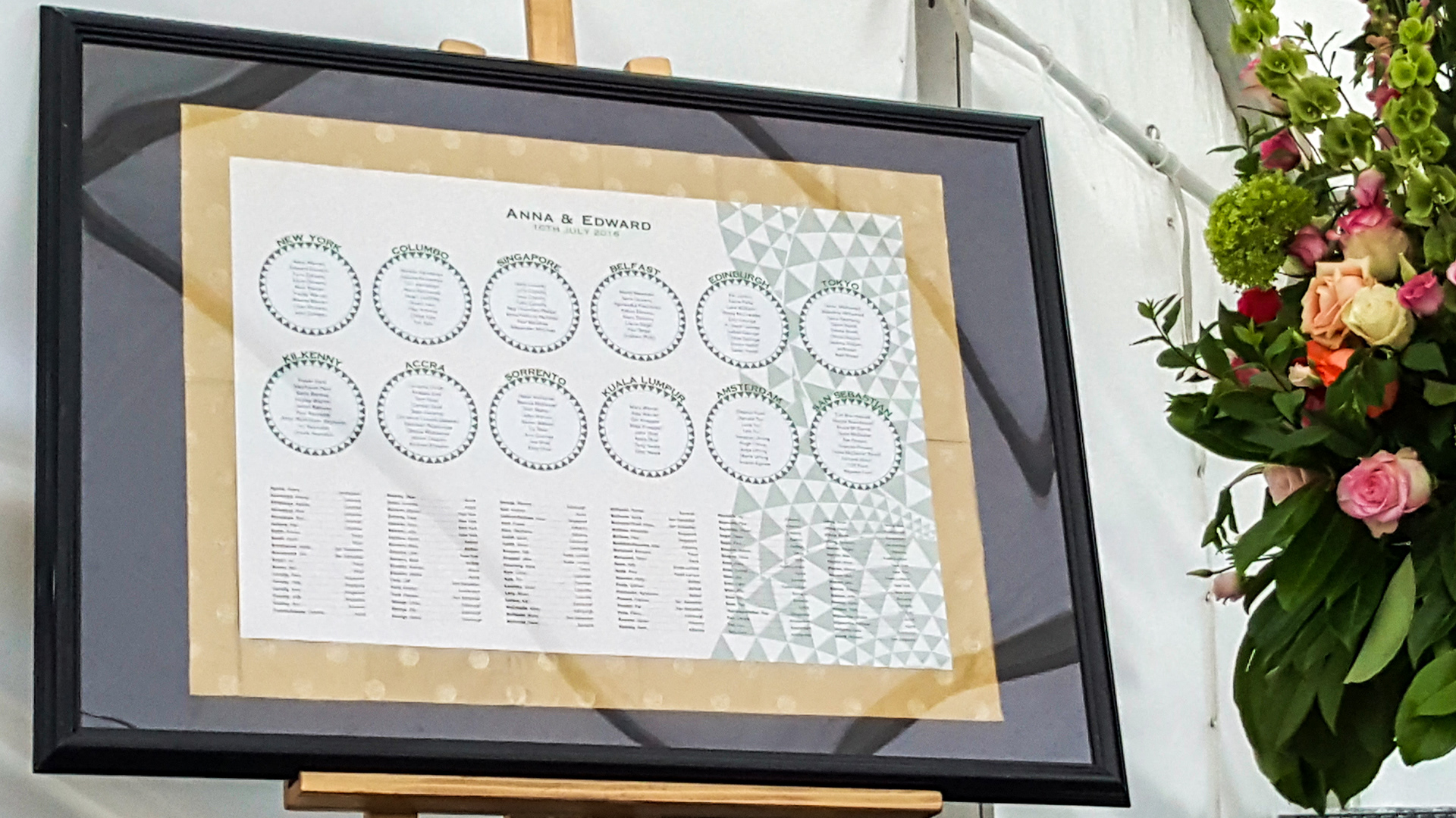 Seating plan