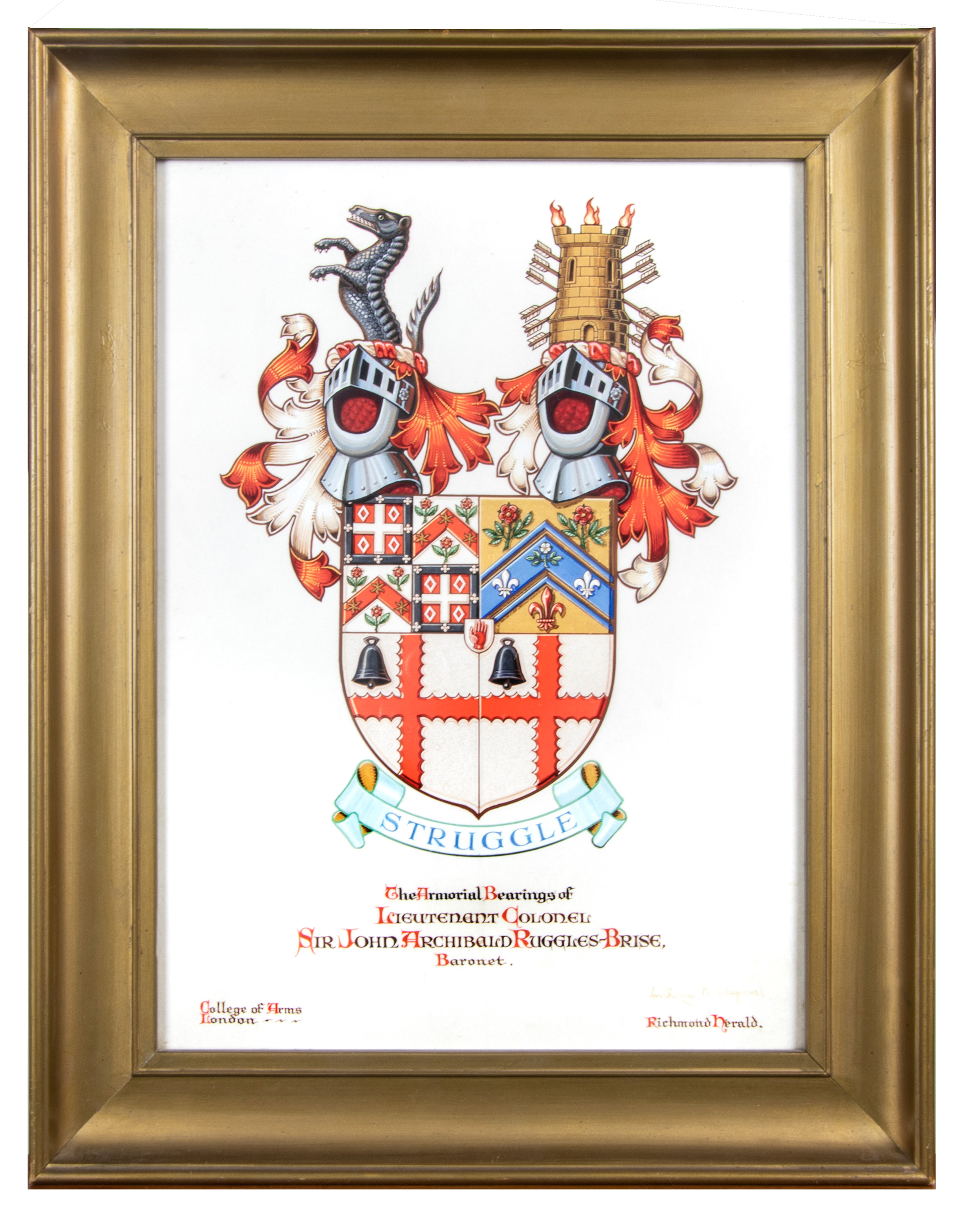 Sir John's coat of arms