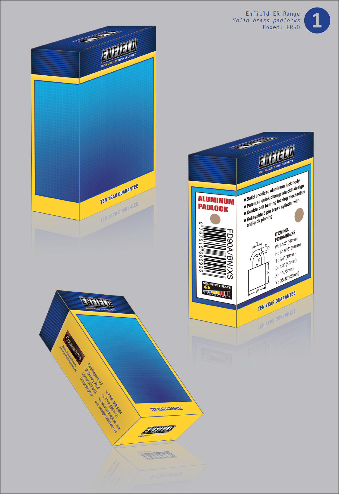Box with sticker addition