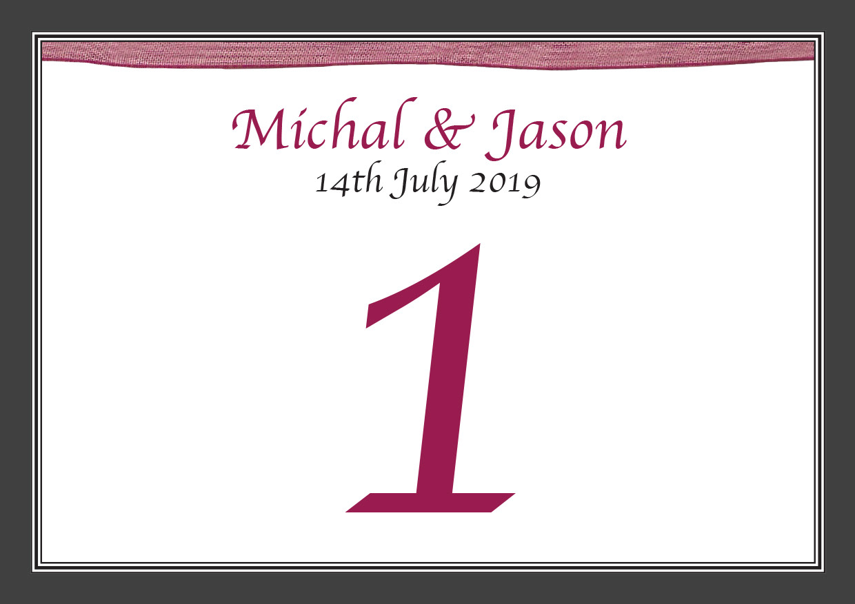 Table number