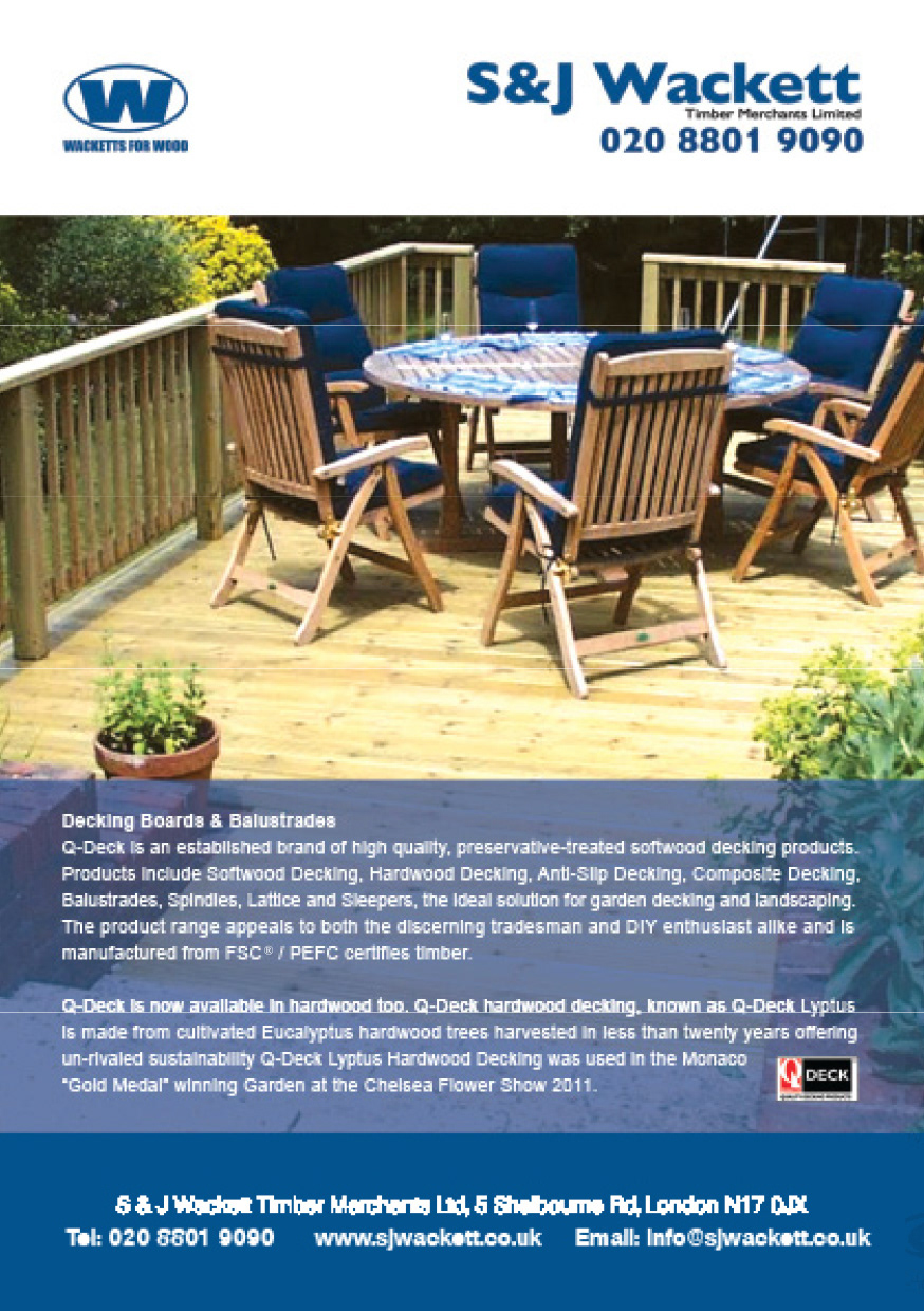 Advert for S&J Wackett