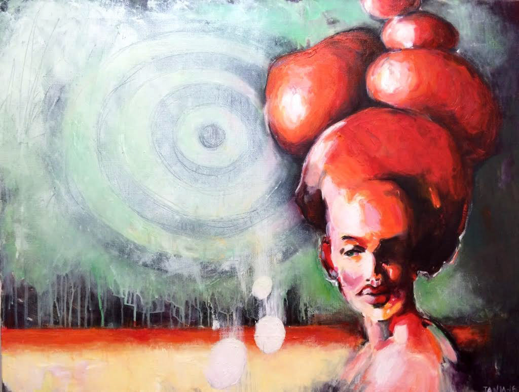 I am a dreamer”, olja på duk, 70x90 cm 