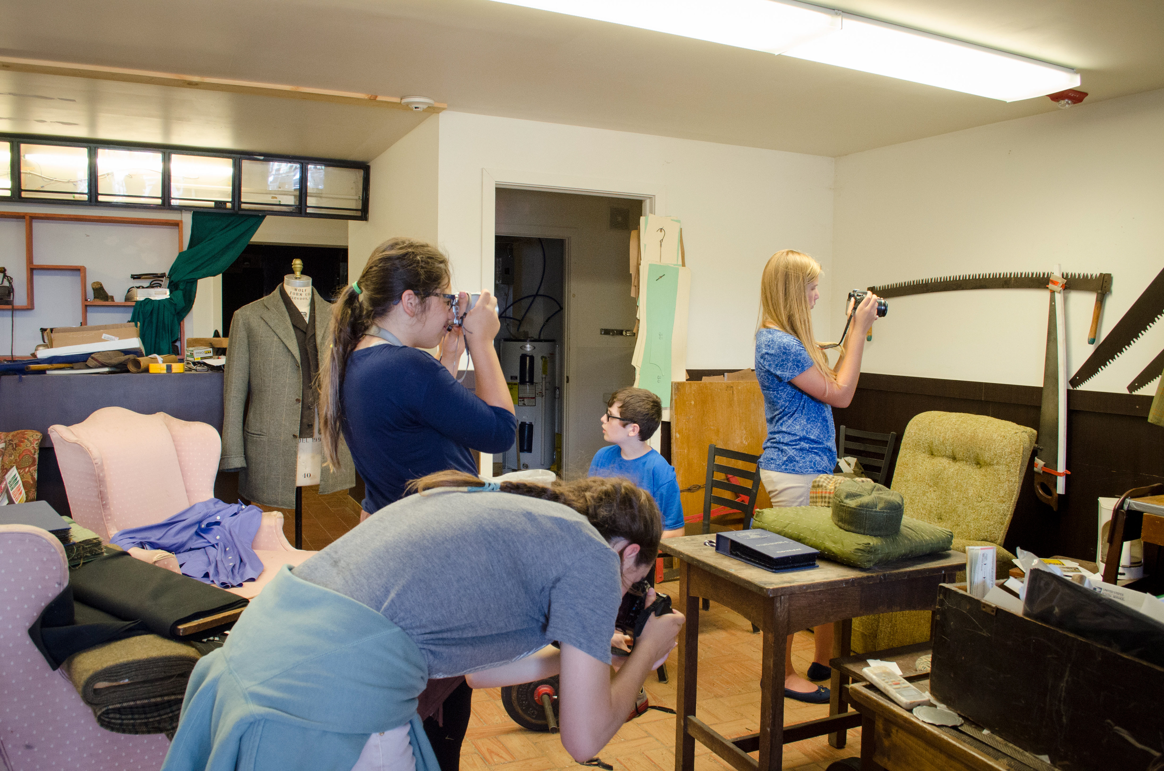 Teen Photo Camp students, Stitches and Pics summer 2017