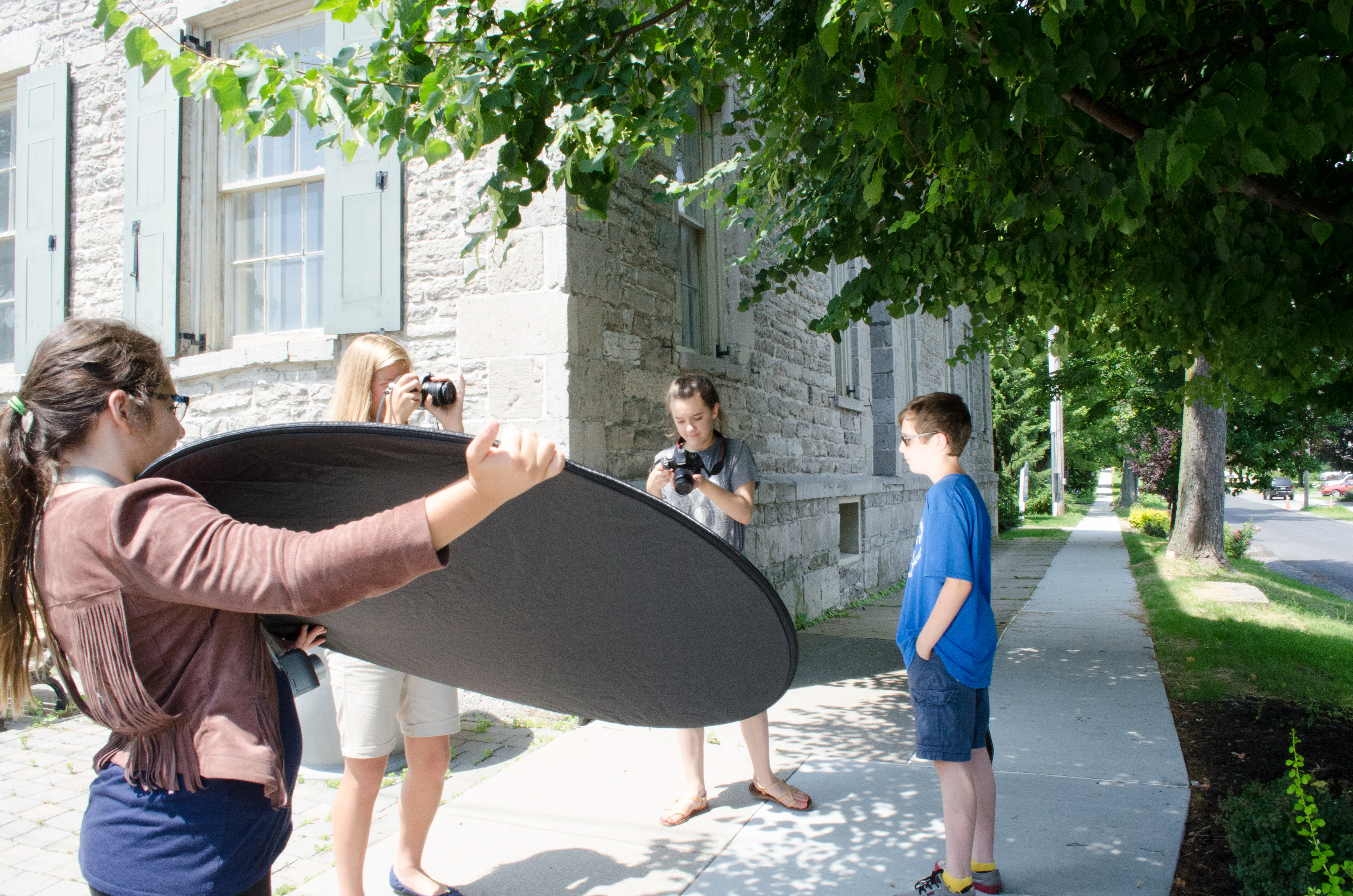 Teen Photo Camp students, Stitches and Pics summer 2017