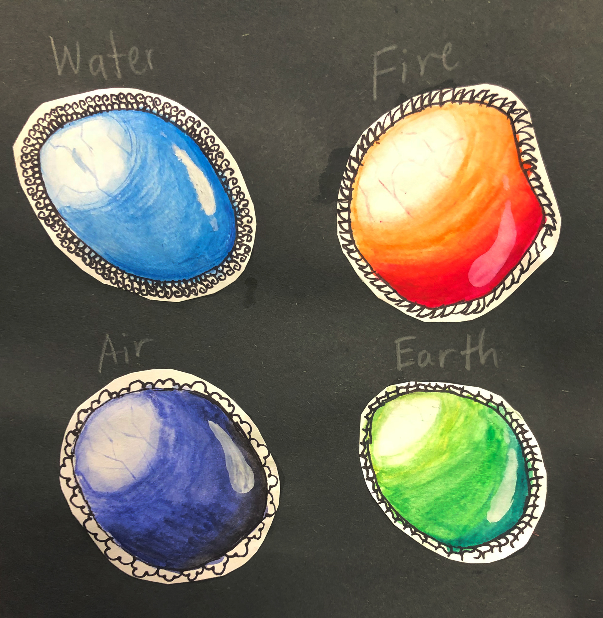 Student work from TC Artworks (k-8)