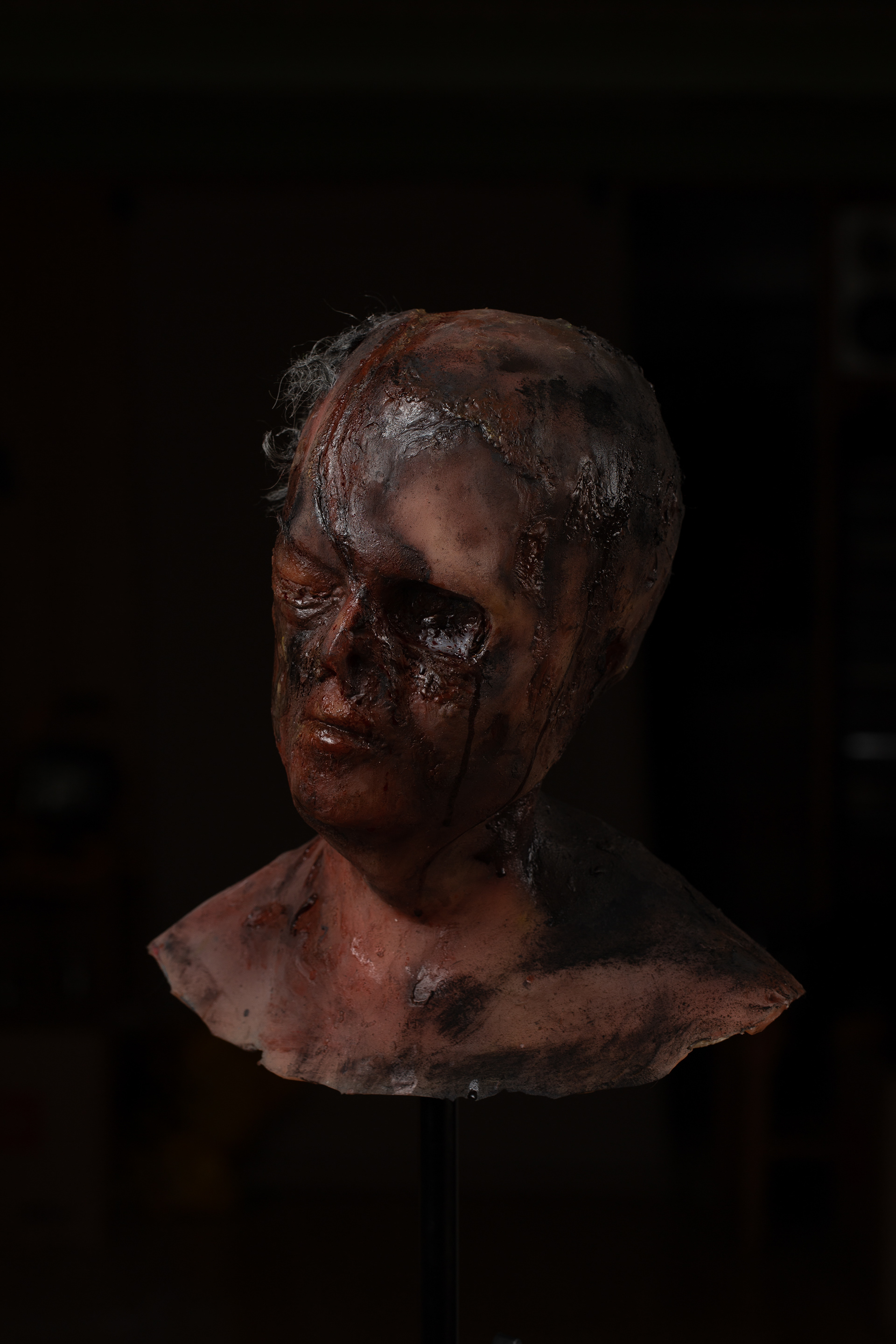 Burned corpse