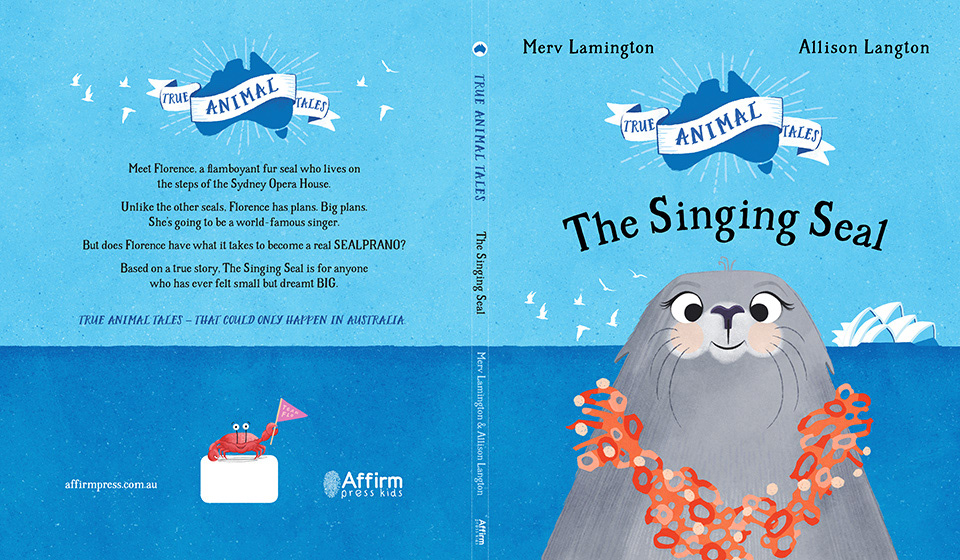 The Singing Seal - cover design by Steph Spartels, illustrations by Allison Langton.