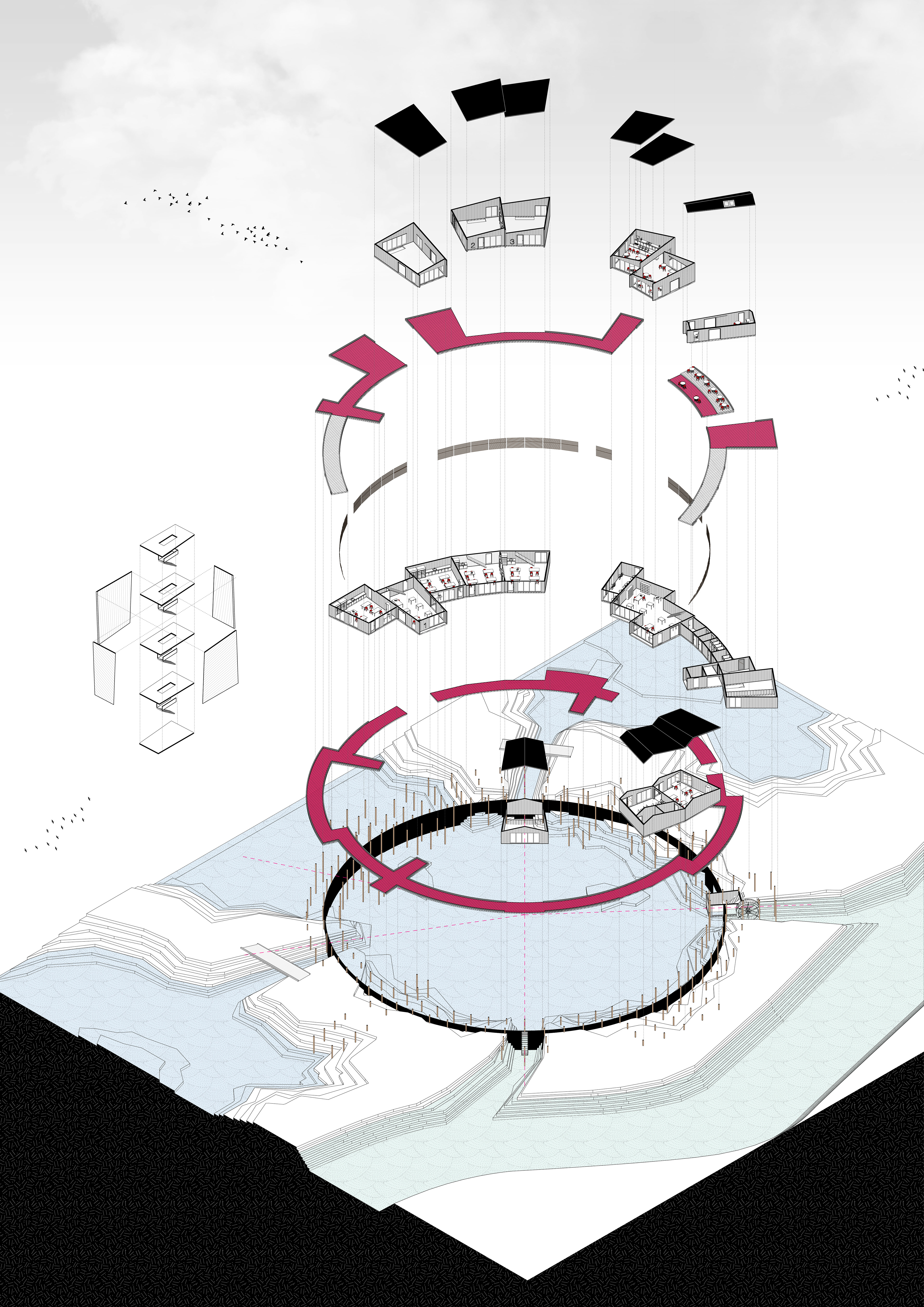 3D EXPLODED AXONOMETRIC