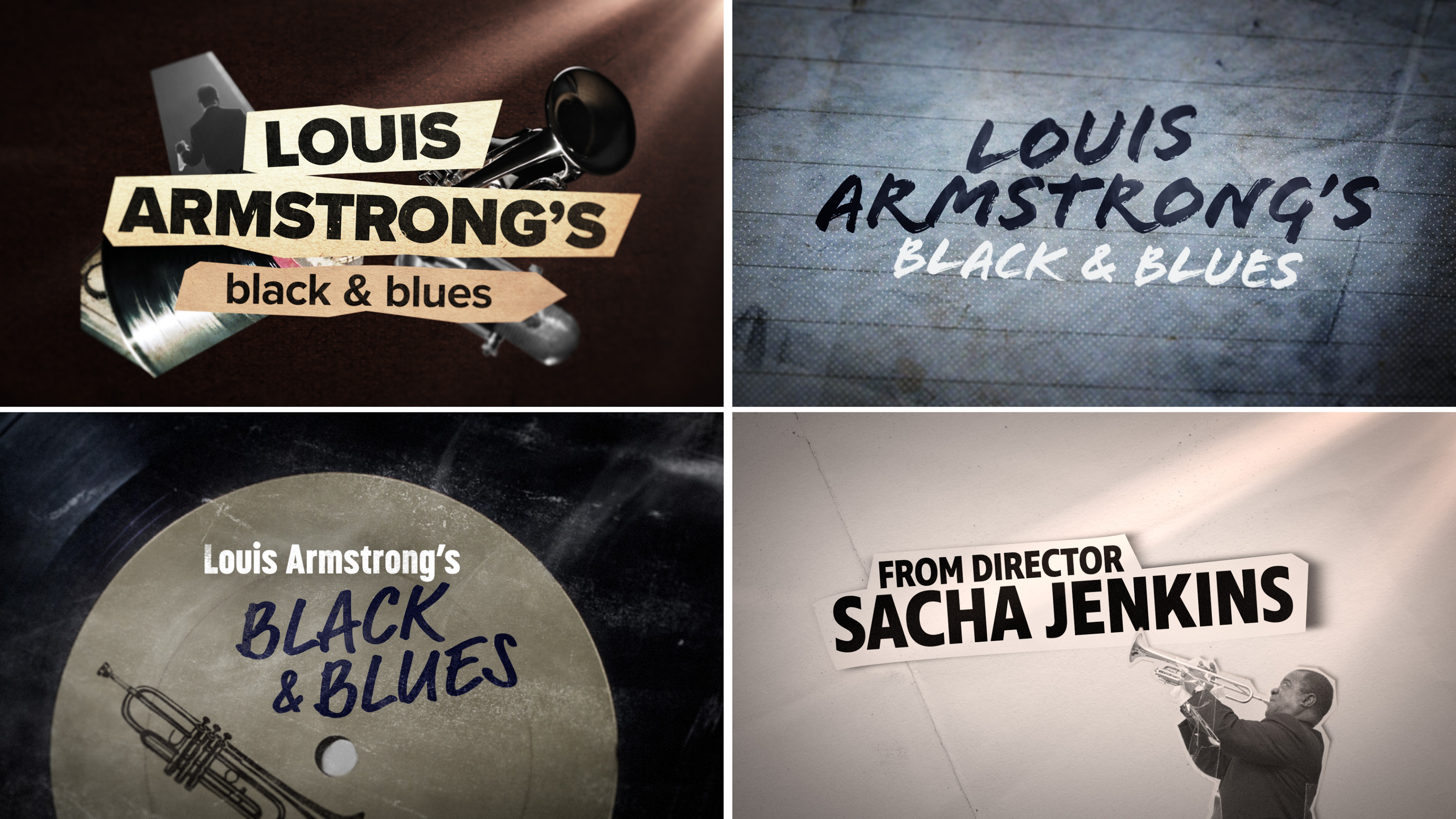 "Louis Armstrong: Black & Blues" -  Movie Trailer Style Frames
