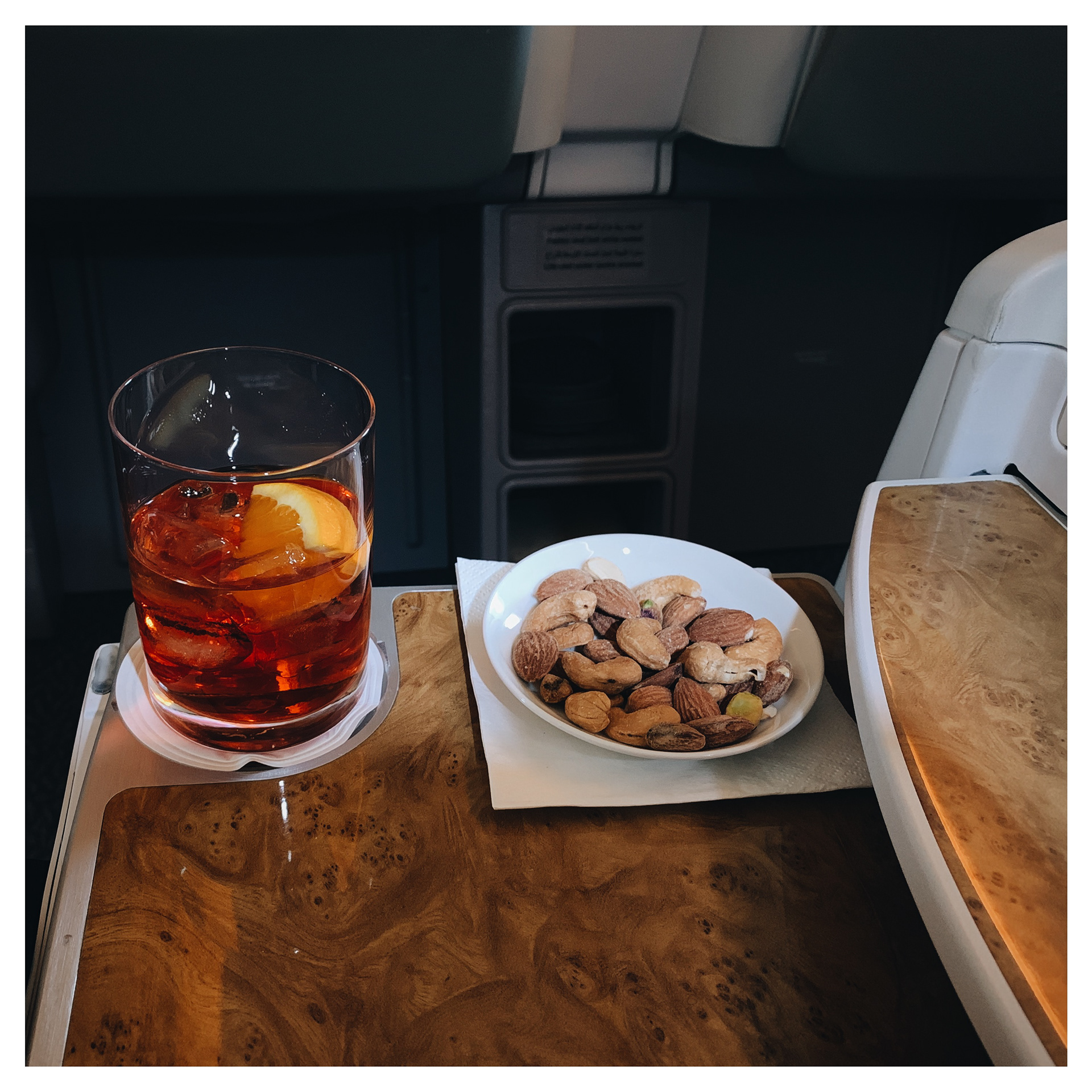 Inflight Negroni