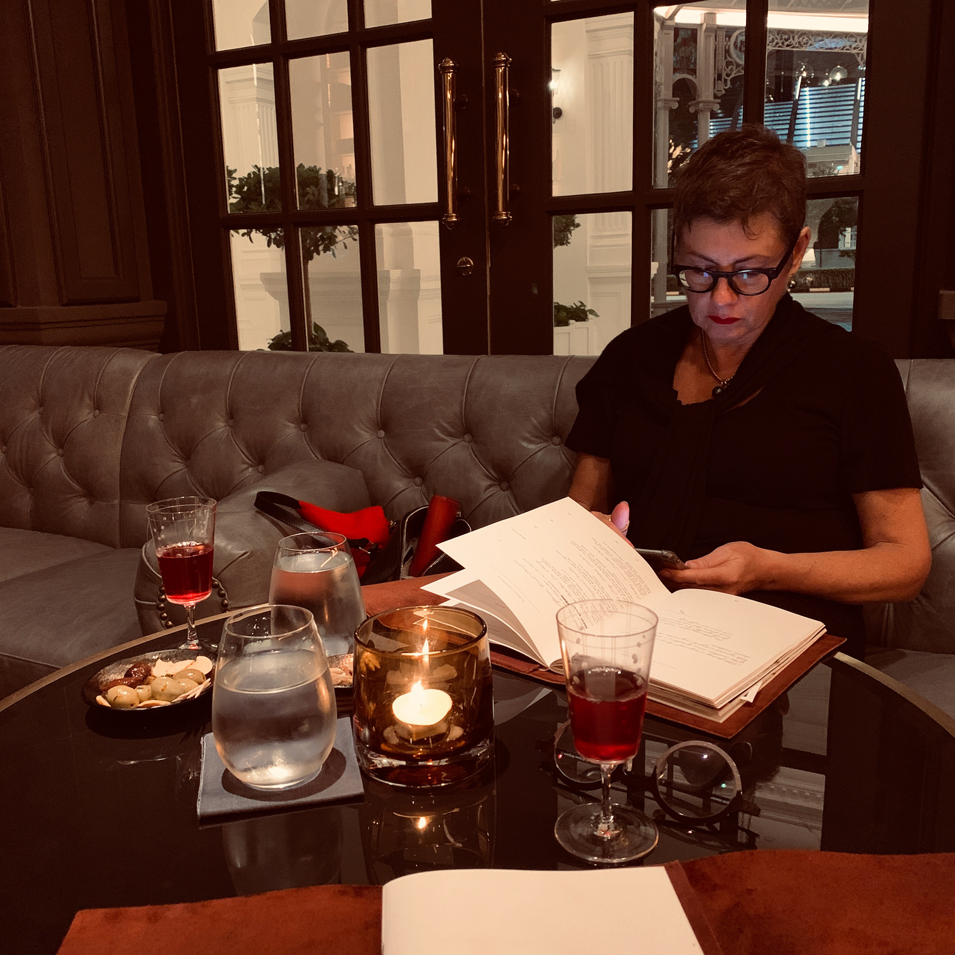 ordering in the Writers Bar