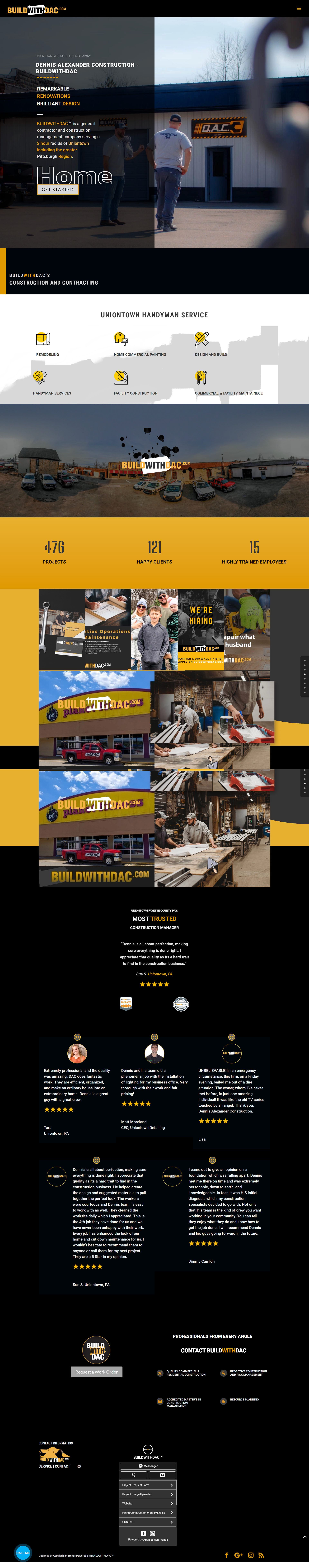 construction website design - appalachian trends