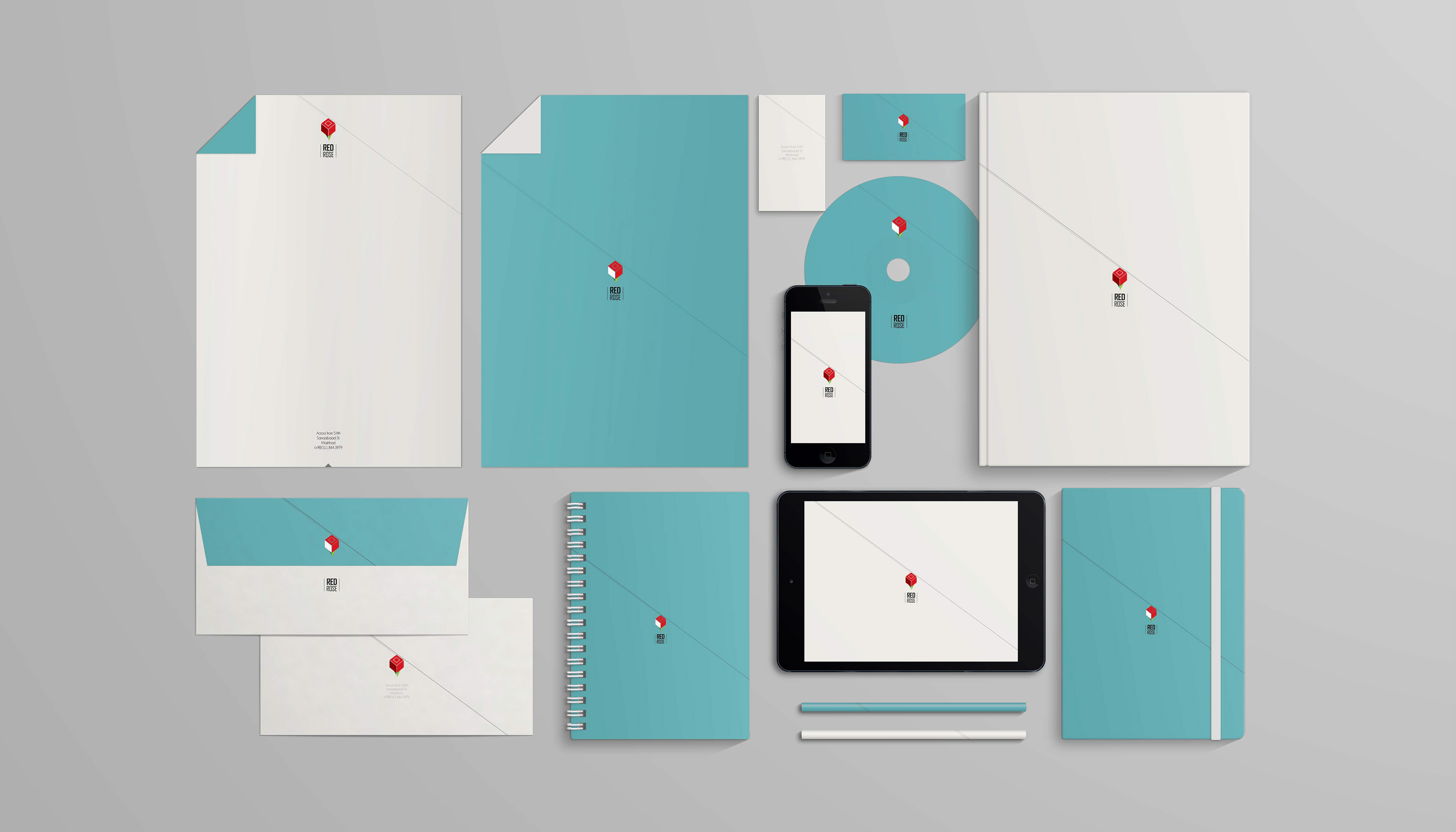 Corporate Identity Design #1 | Red Rose, Furniture Product Gallery