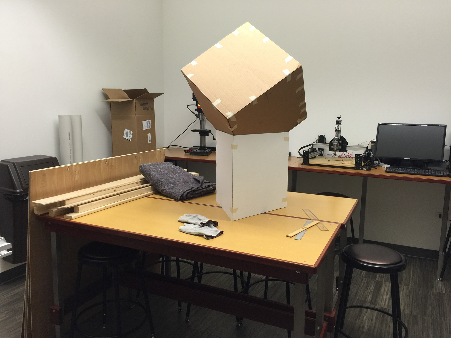 1/4 cardboard prototype