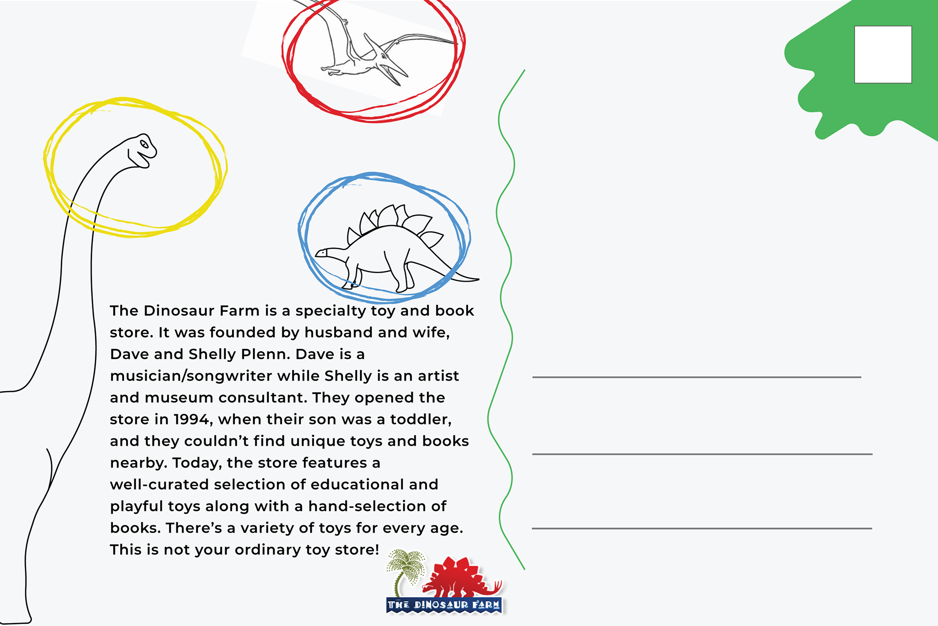 The Dinosaur Farm Back
