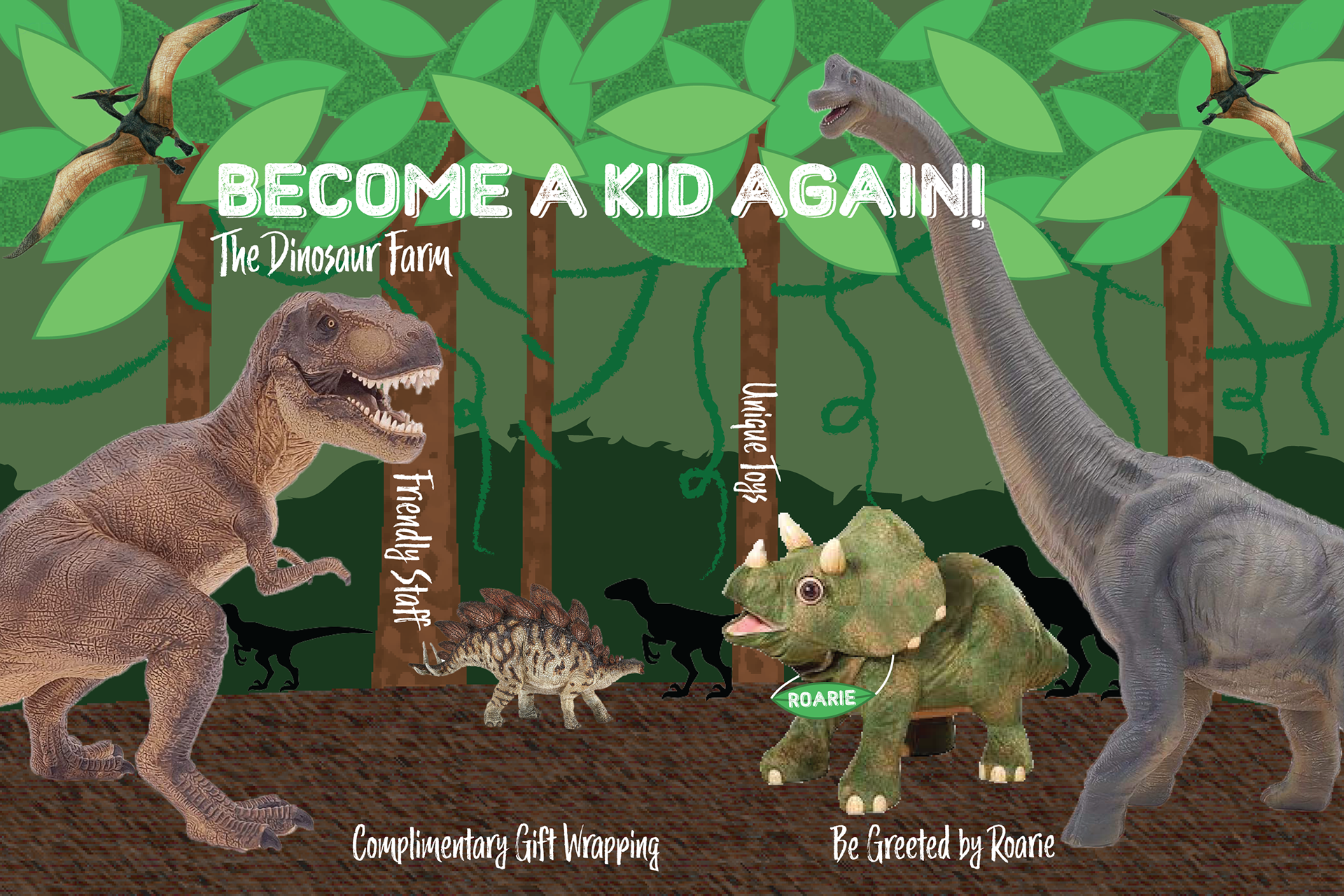 The Dinosaur Farm Front