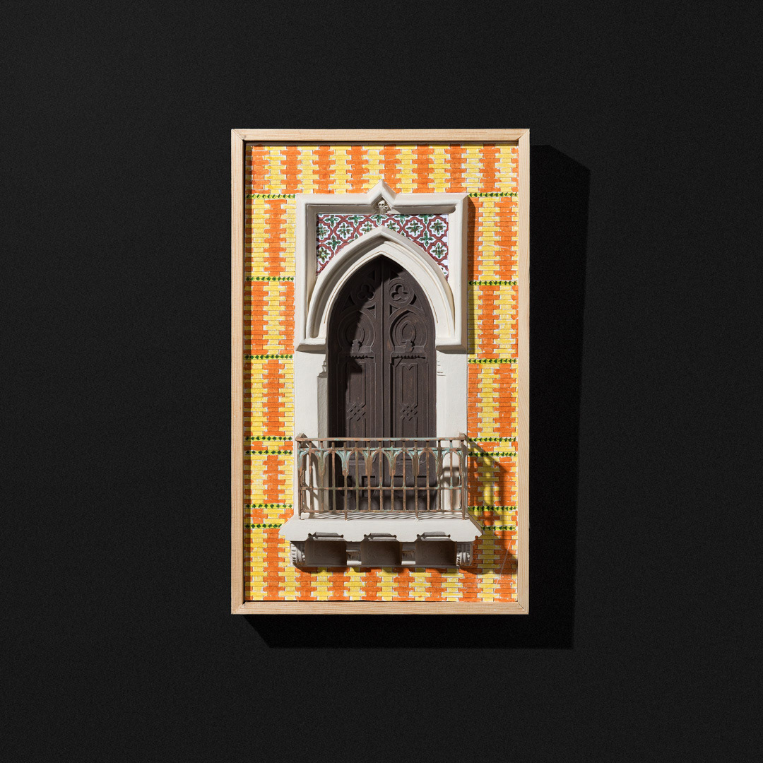 Balcón del Hospital de Santo Tomás 2013. Compuesto cerámico Escala 1:15. Dimensiones: 25 x 41 x 8 cm
