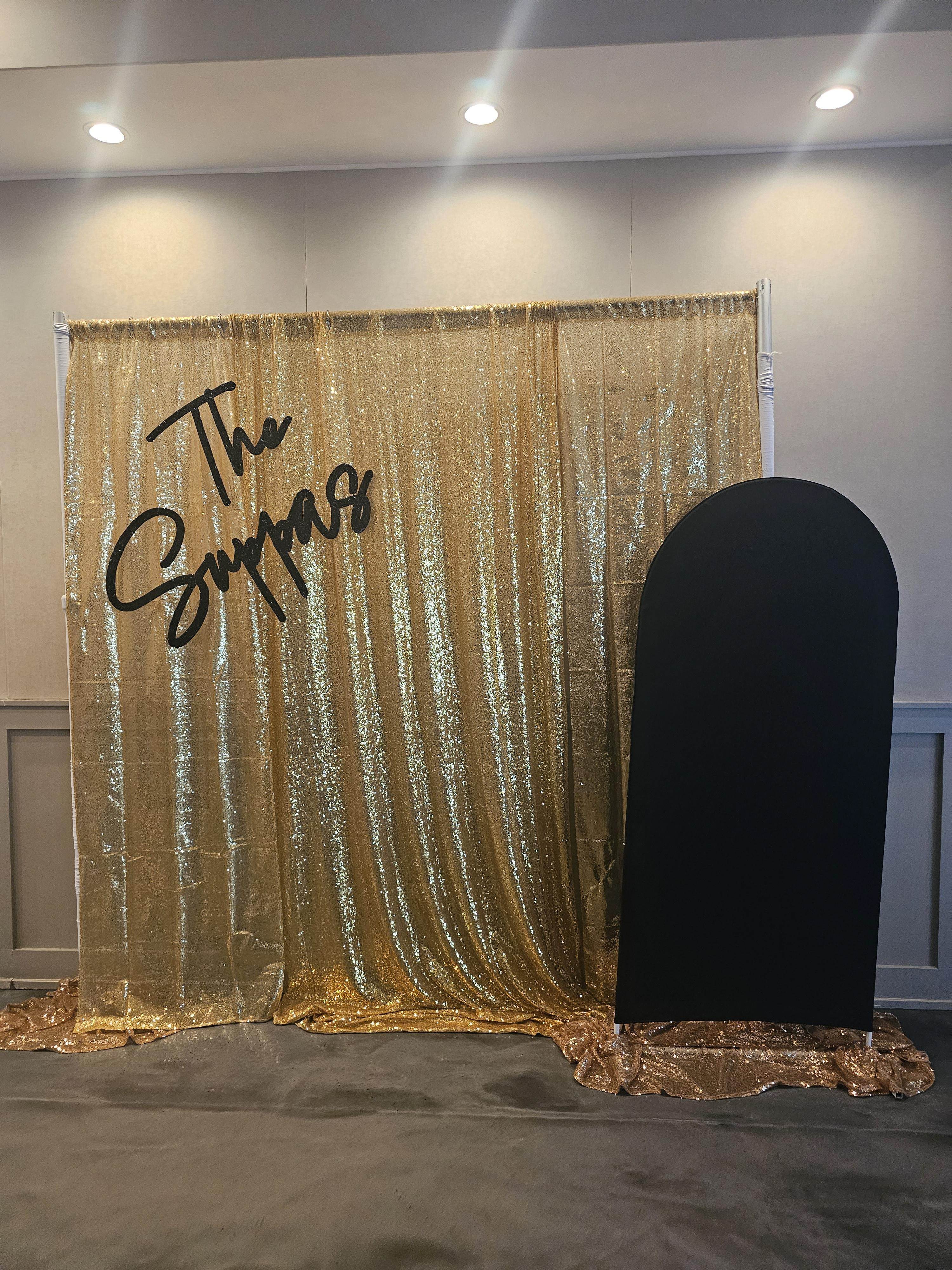 NYE Wedding Backdrop