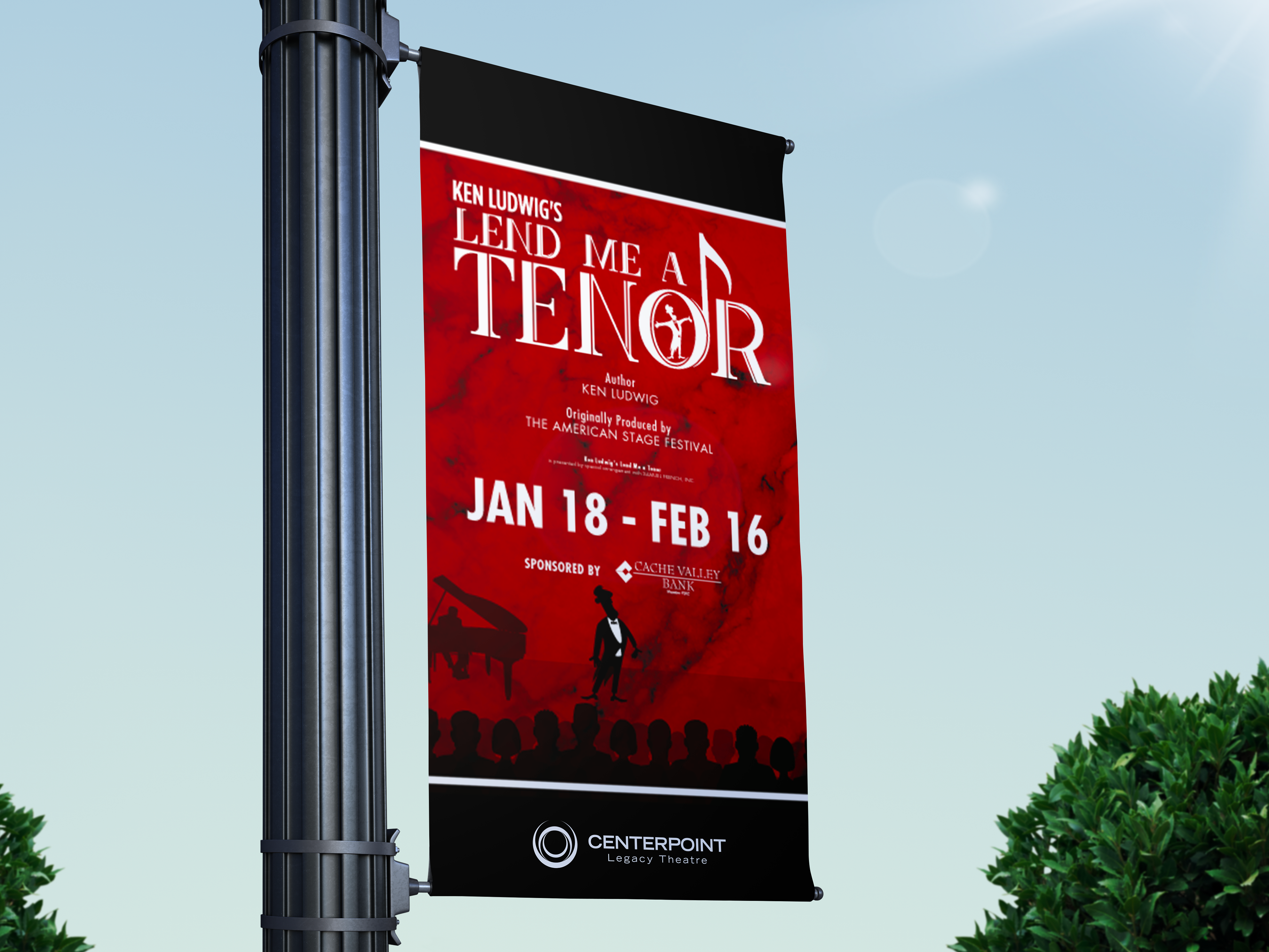 Light Pole Banner - Lend Me a Tenor