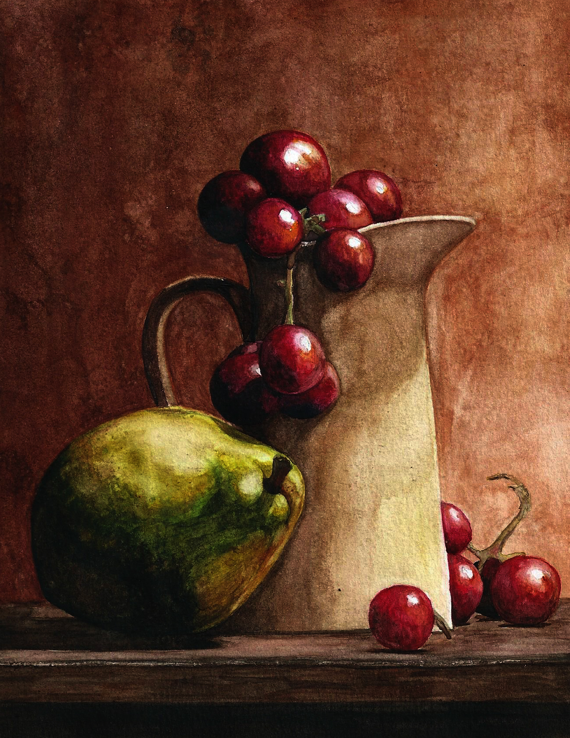 Watercolor study on paper.