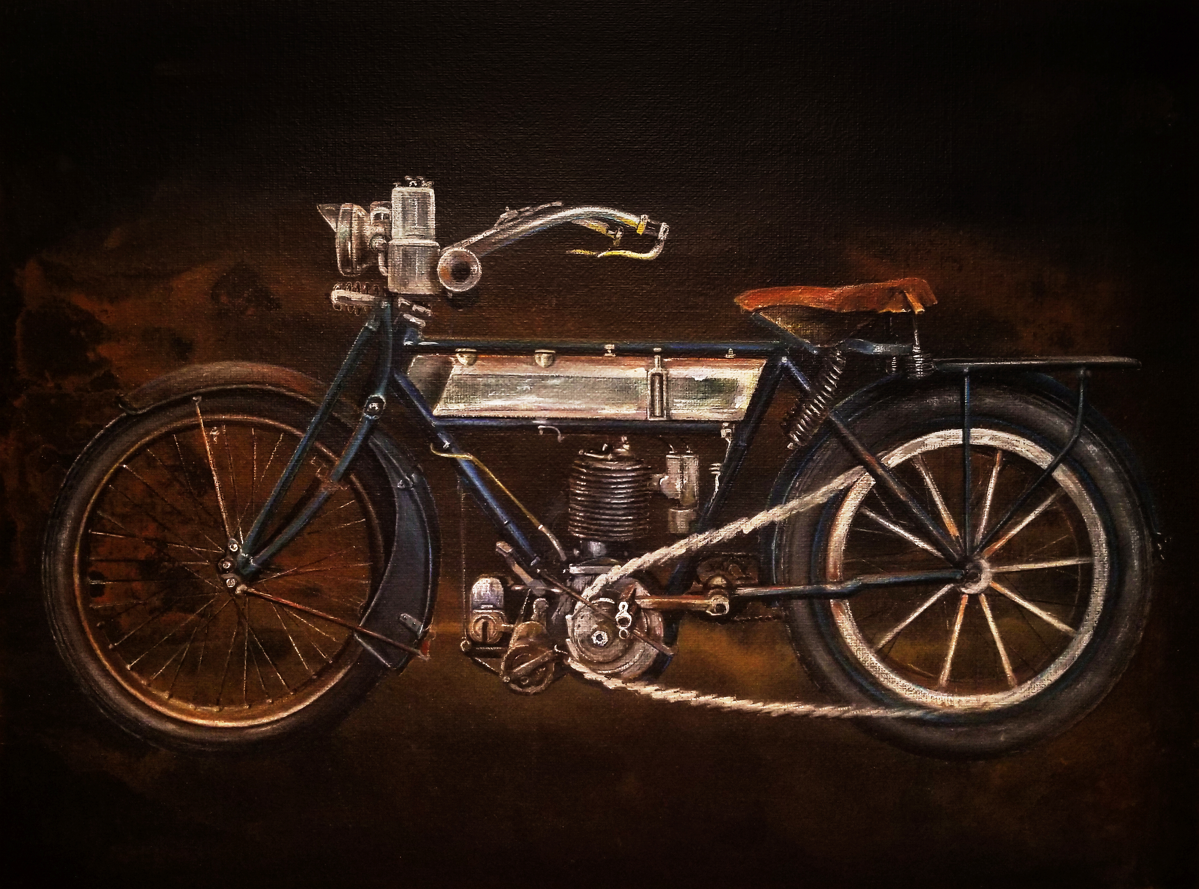 1919 Triumph, acrylic on panel, 2019.