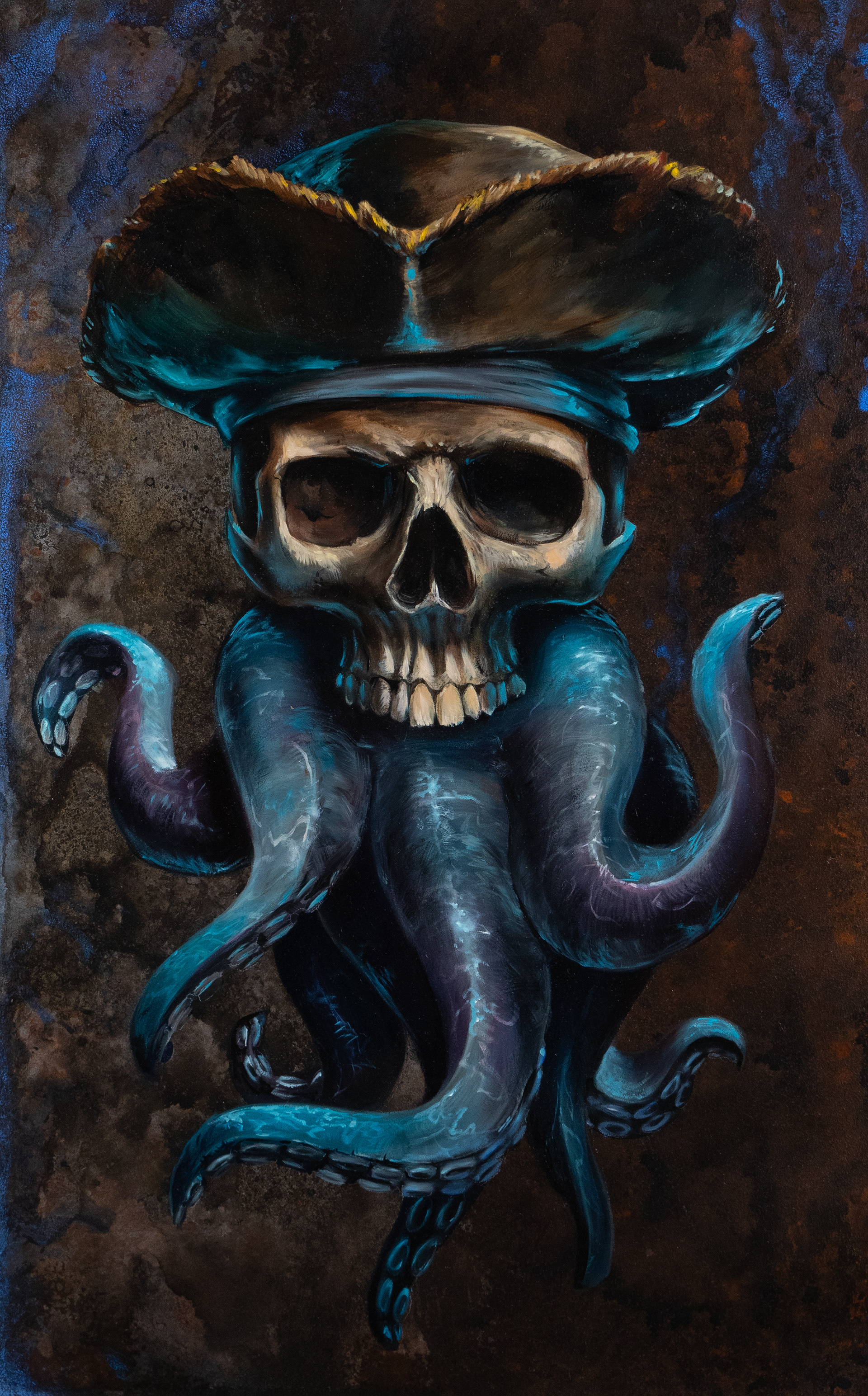 Dead Kings, Pirate King, 18x24, Oil on Panel, 2024