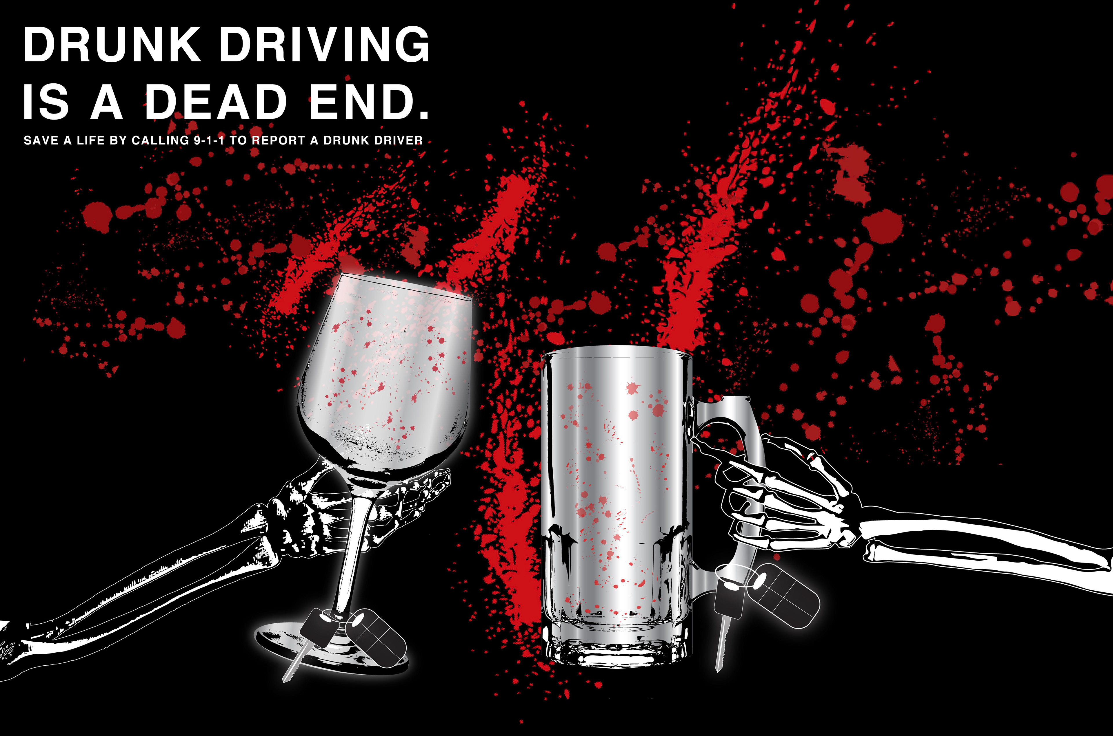 Anti Drunk Driving Advertisement Graphic
