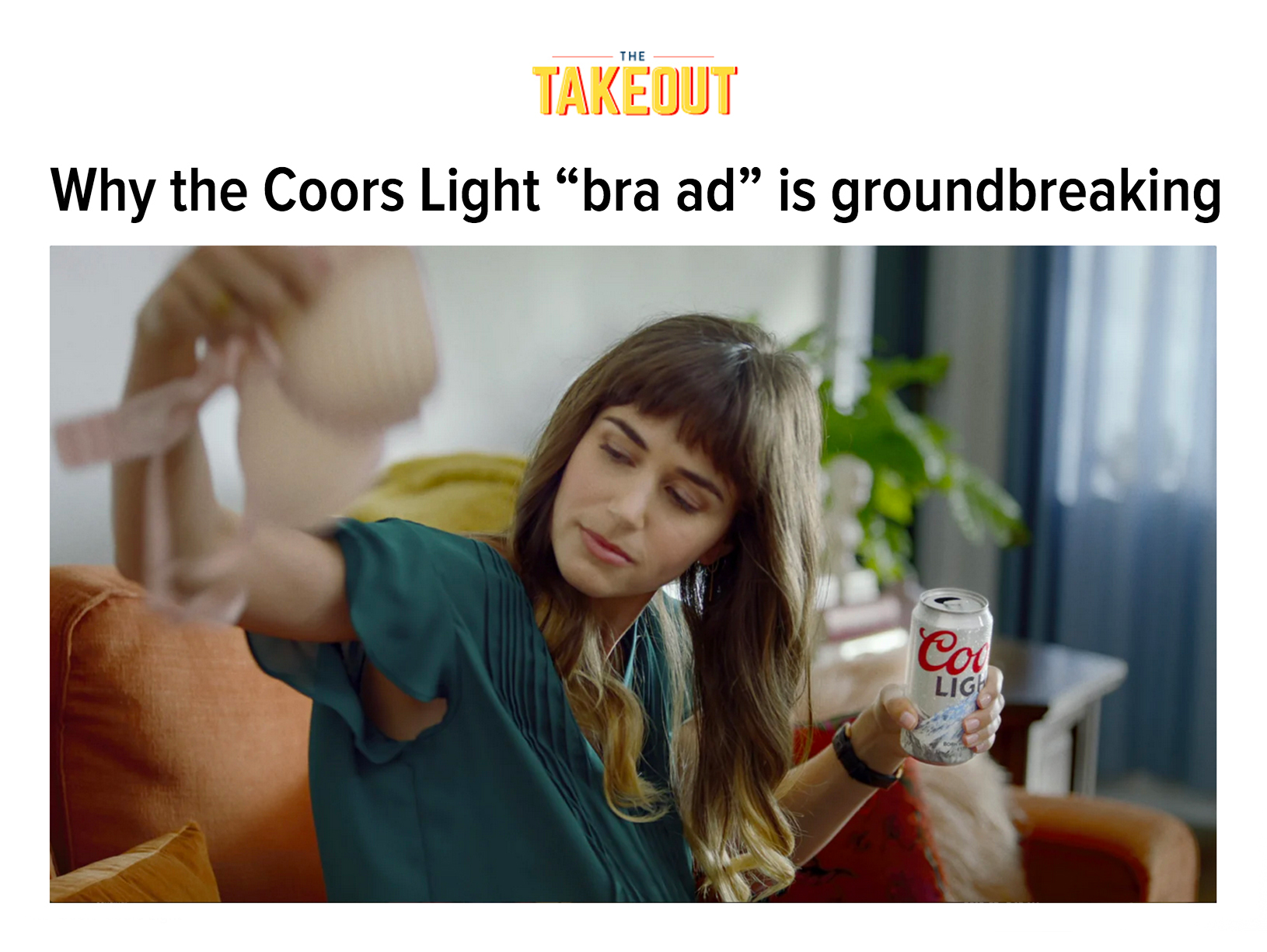 Coors Light Celebrates the Pure Bliss of Removing Your Bra After a