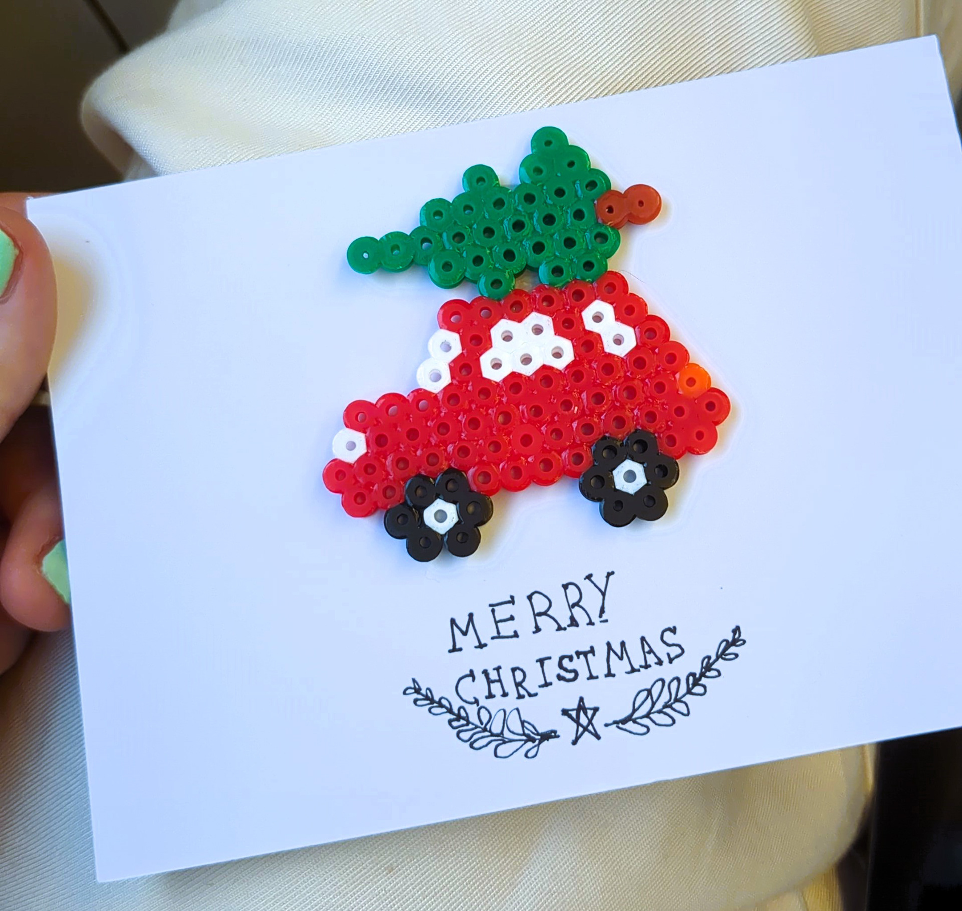Every year I make my own Christmas cards. I try to incorporate a 3D element so that the card stands out.