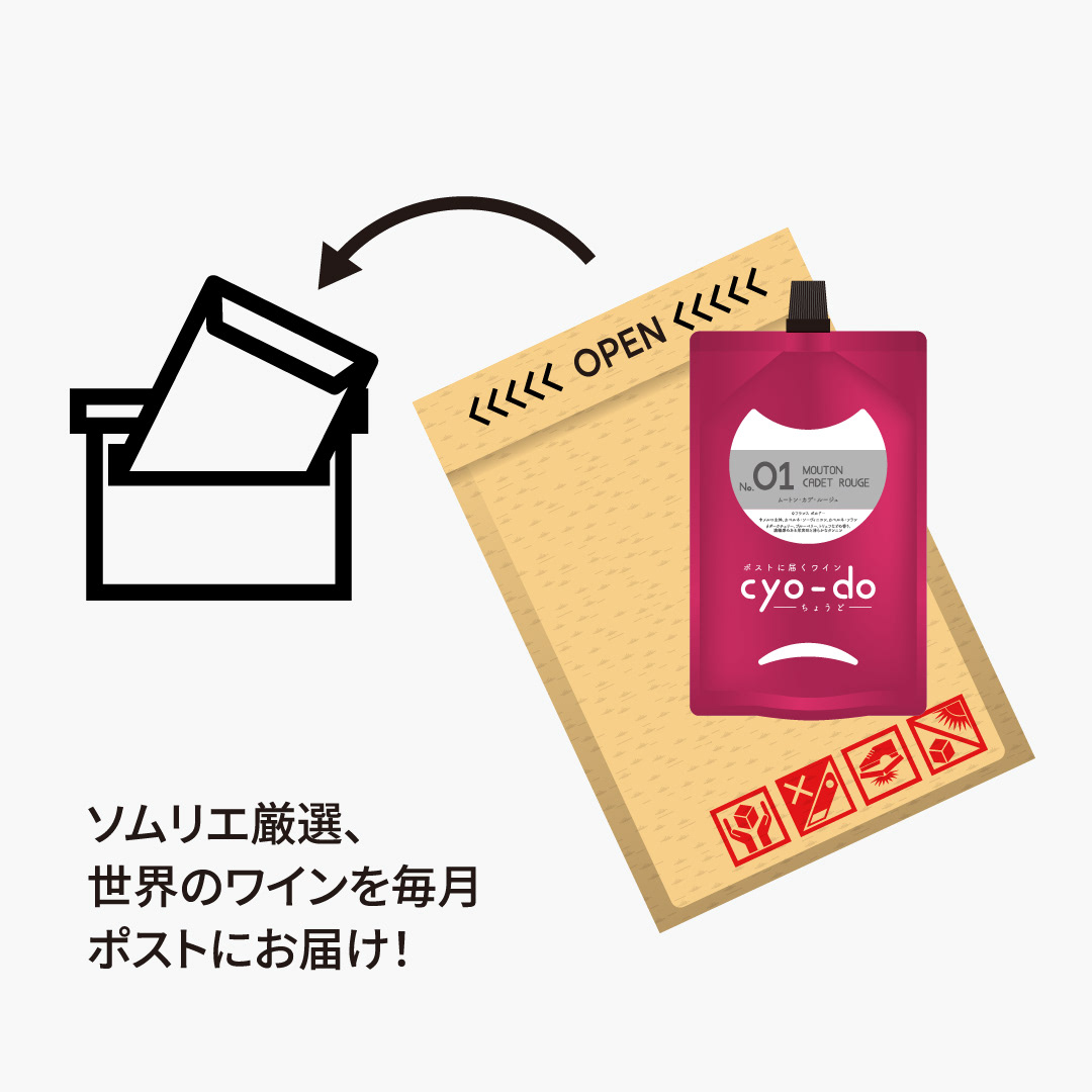 【自主制作】ポストに届くワイン『cyo-do』