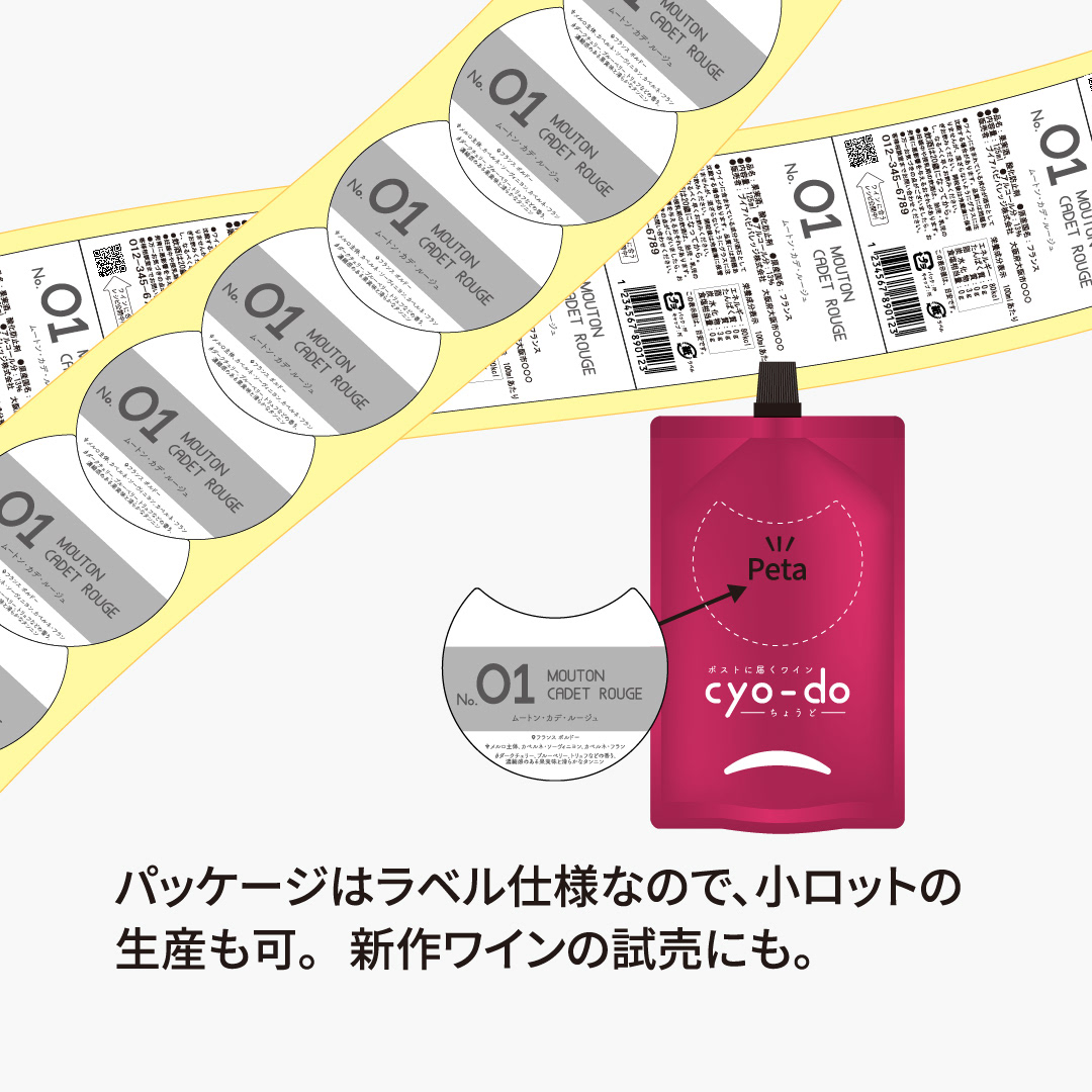 【自主制作】ポストに届くワイン『cyo-do』