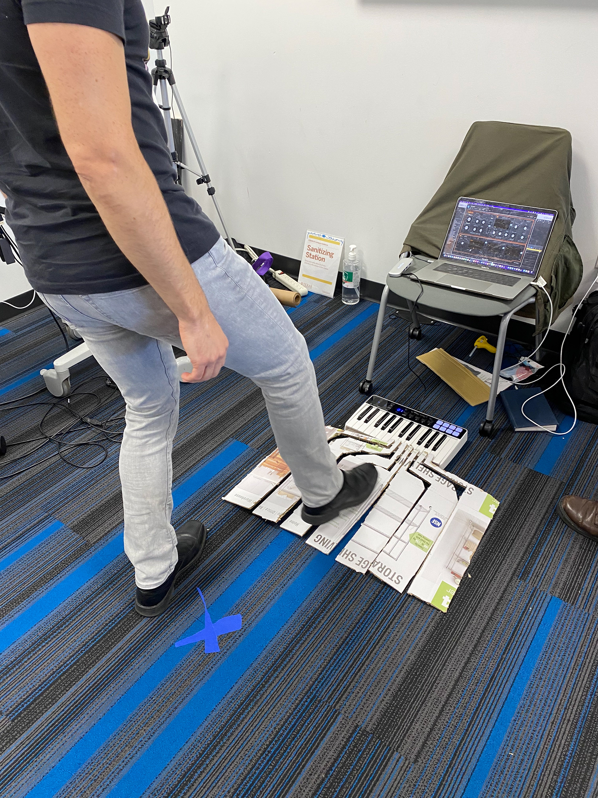 AET Department Chair playtesting the very first prototype