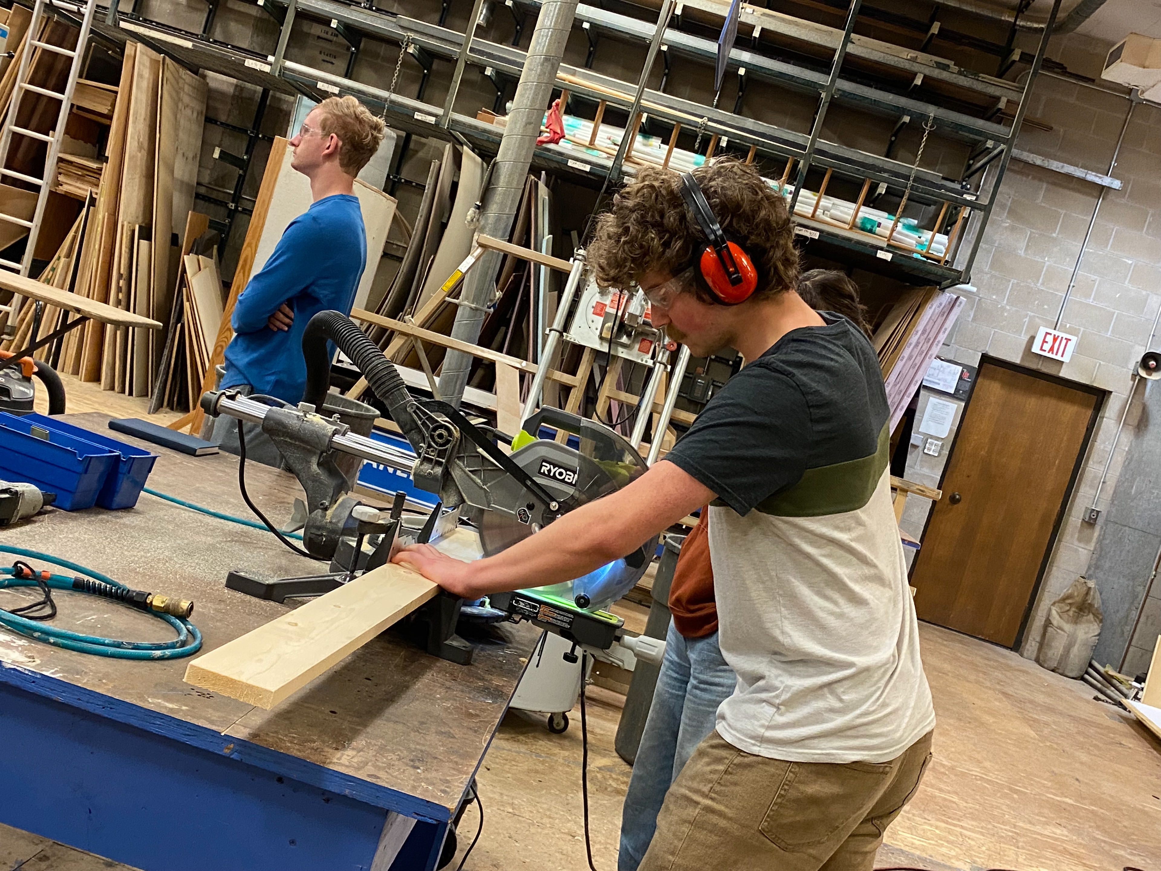 Peter working in the Fabrication Shop