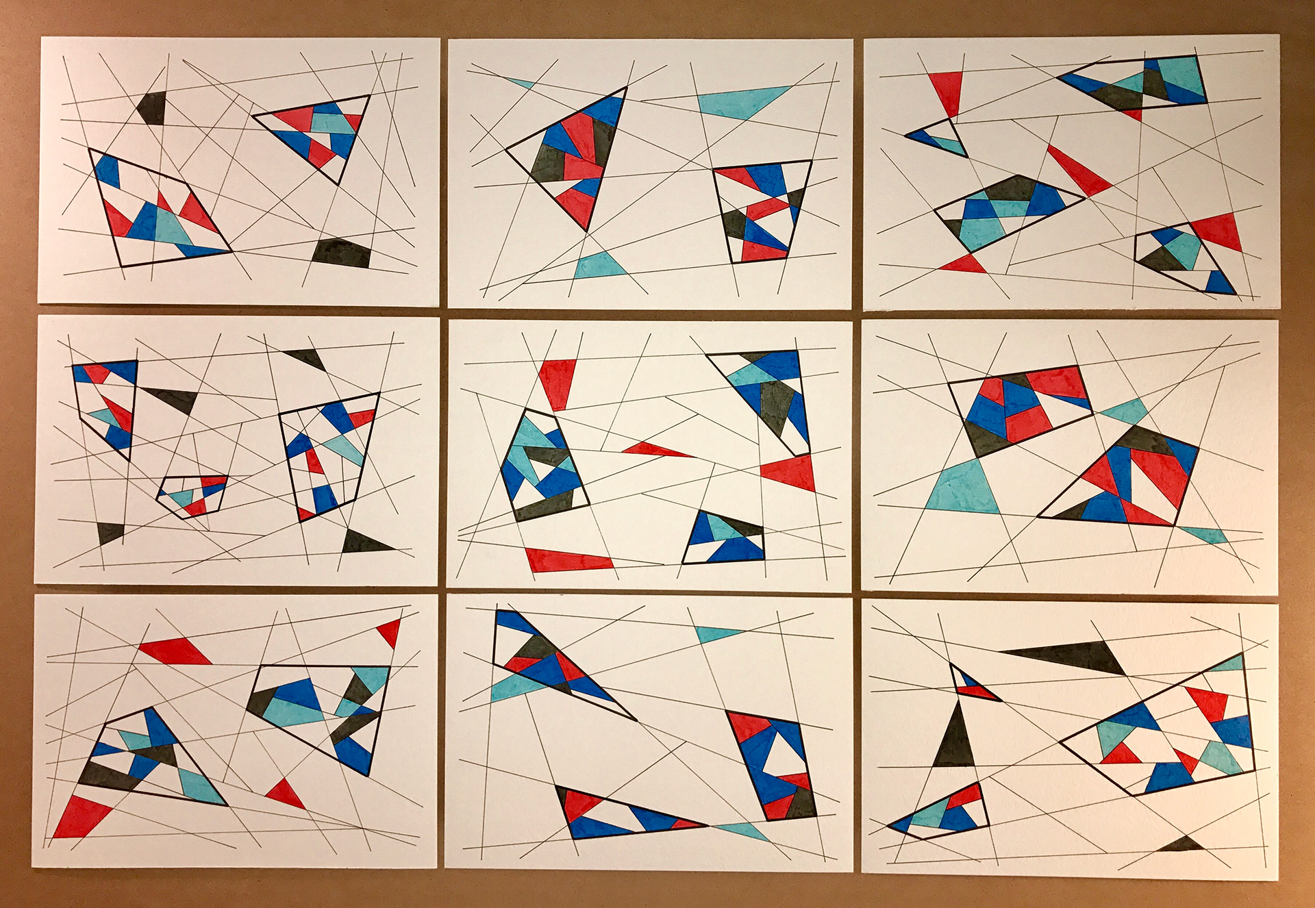 Etude 11 - 2017 - 18" x 27" - Indian Ink on Arches paper