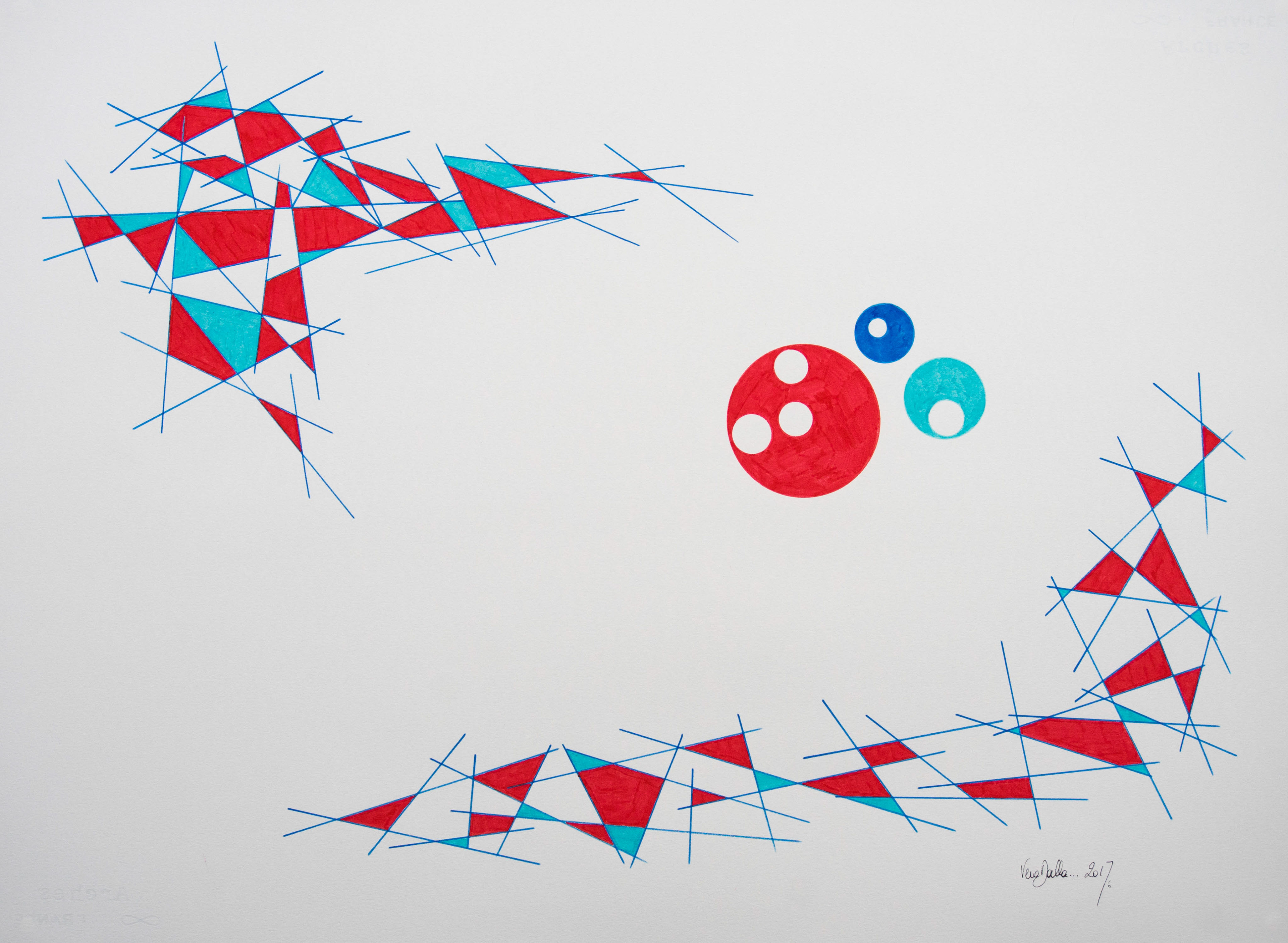 SOLD - Etude 6 - 2017 - 22" x 30" - Indian Ink on Arches paper