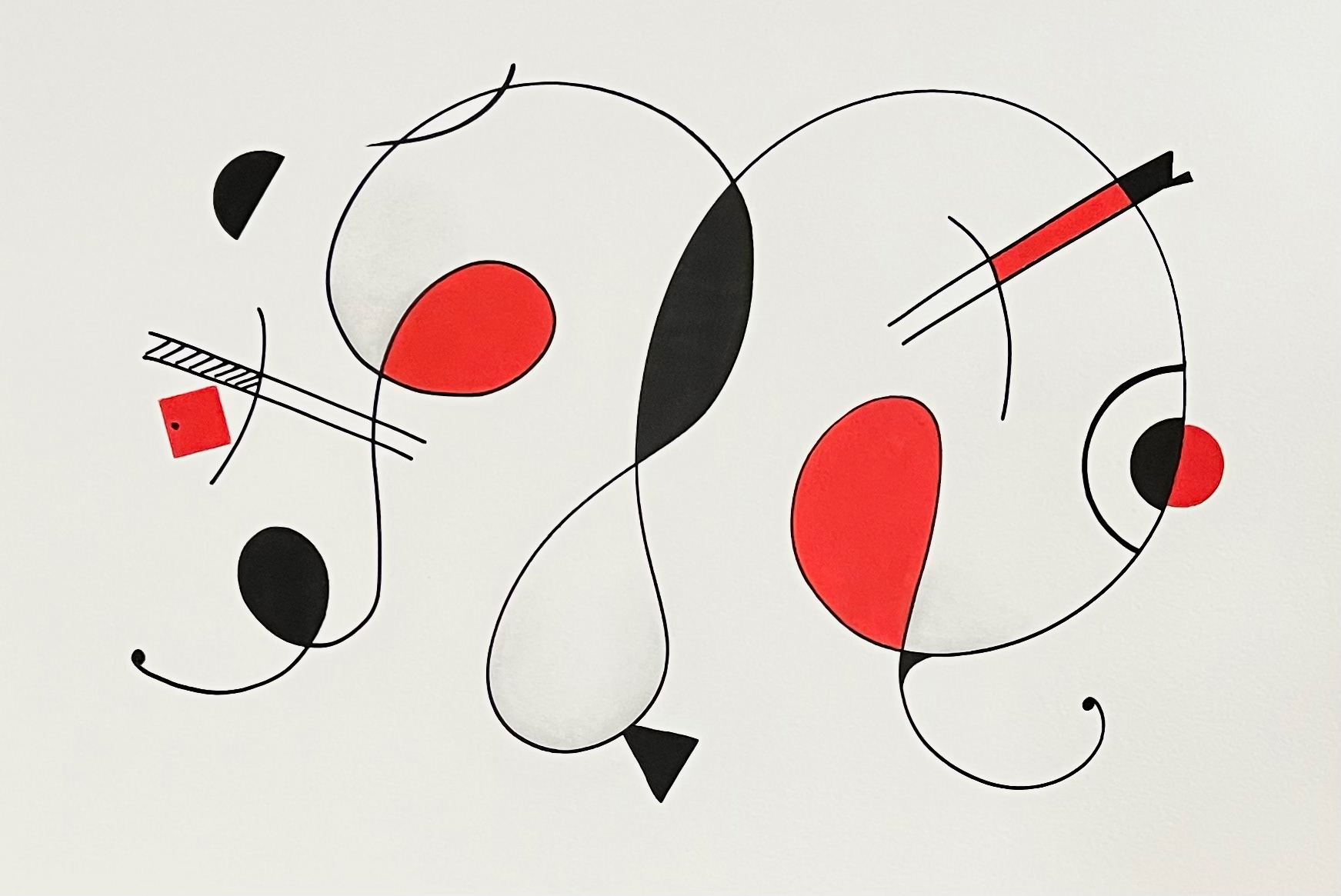ETUDE IV 2022/123 12X18" - Indian Ink and Acrylic Gouache on Arches Paper