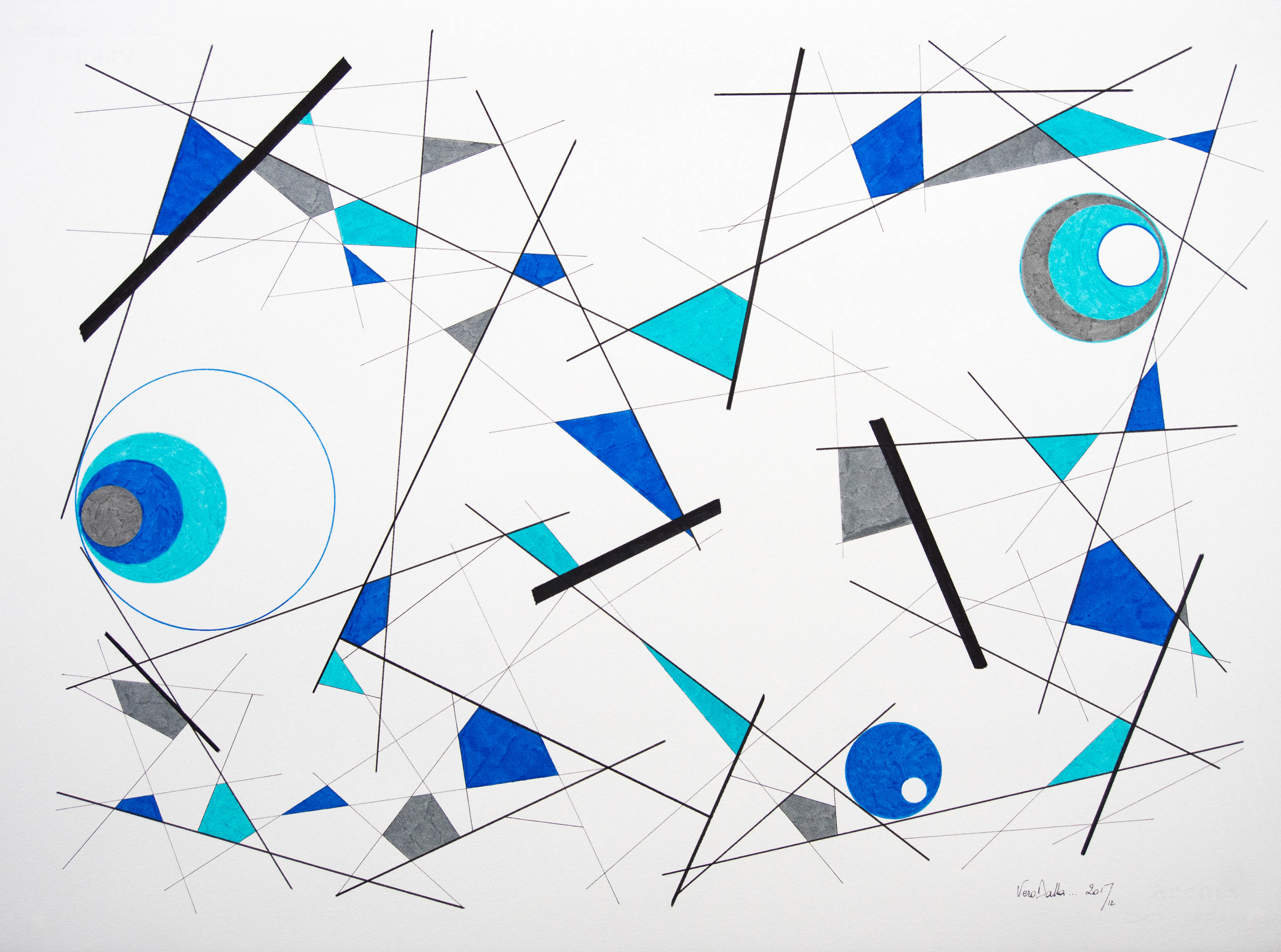 Etude 12 - 2018 - 22" x 30"- Indian Ink on Arches paper