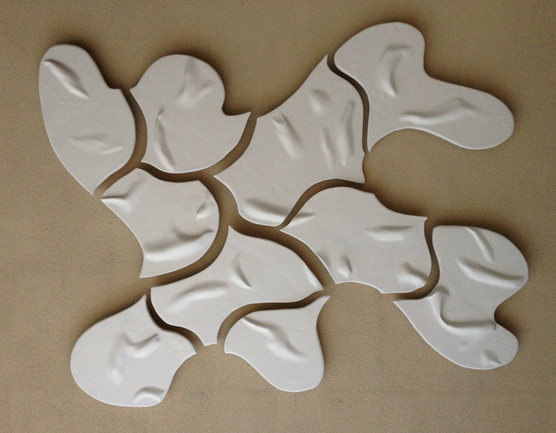 Inner Journey 14 - 2014 - 54" x 62"- Mineral Paste on Wood