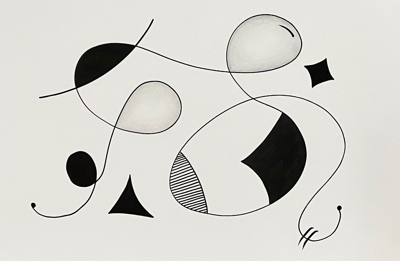 ETUDE IV 2022/126 12x18" - Indian Ink and Acrylic Gouache on Arches Paper