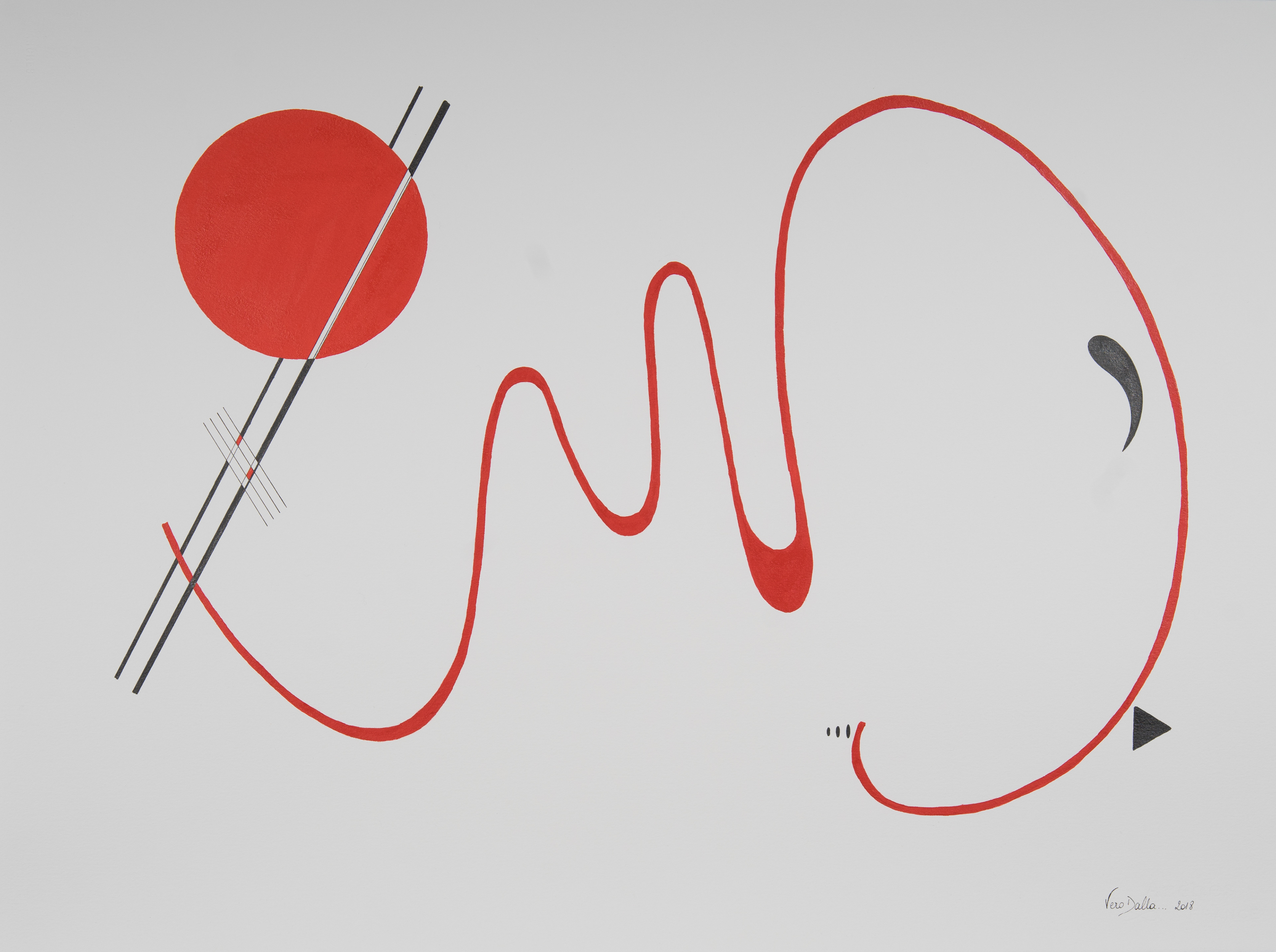 Etude 22 - 2018 - 22" x 30" - Indian Ink and Acrylic on Arches paper