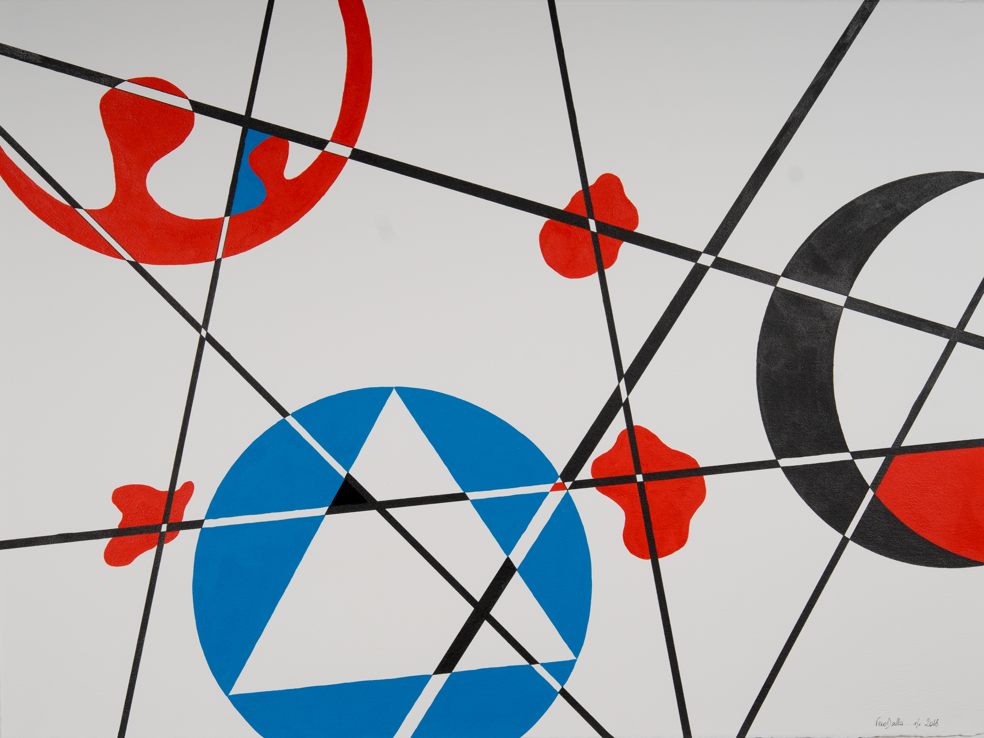 Etude 26 - 2018 - 22" x 30"- Indian Ink and Acrylic on Arches paper