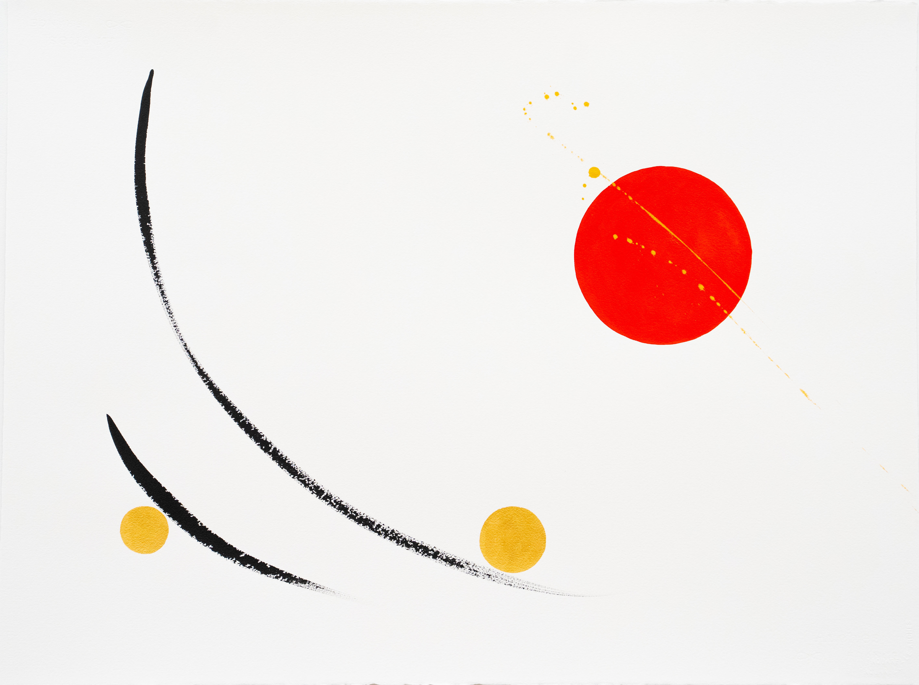 ETUDE II 2020/64 22"X30" - Indian Ink and Acrylic on Arches Paper