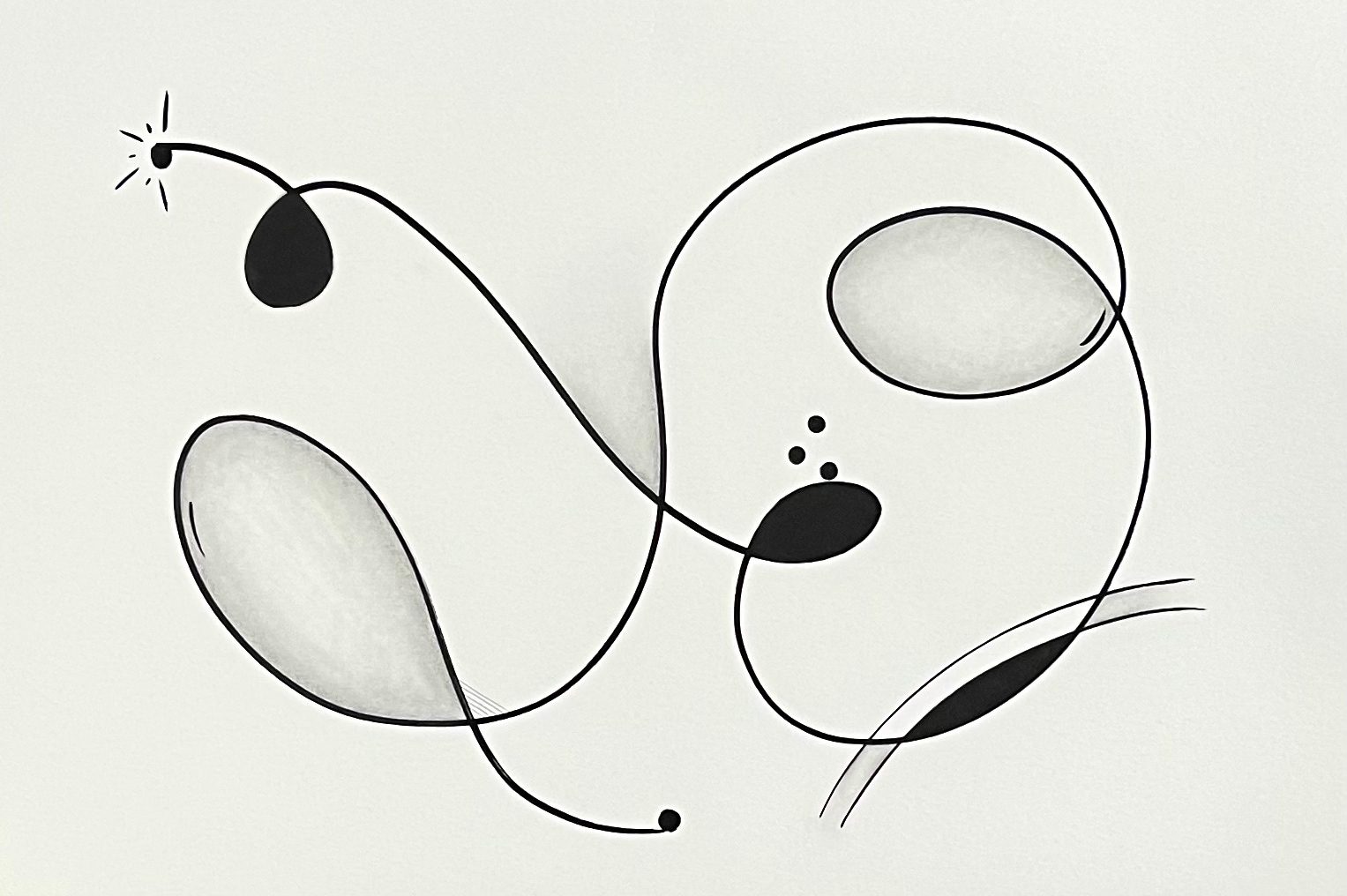 ETUDE IV 2022/124 12X18" - Indian Ink and Graphite on Arches Paper