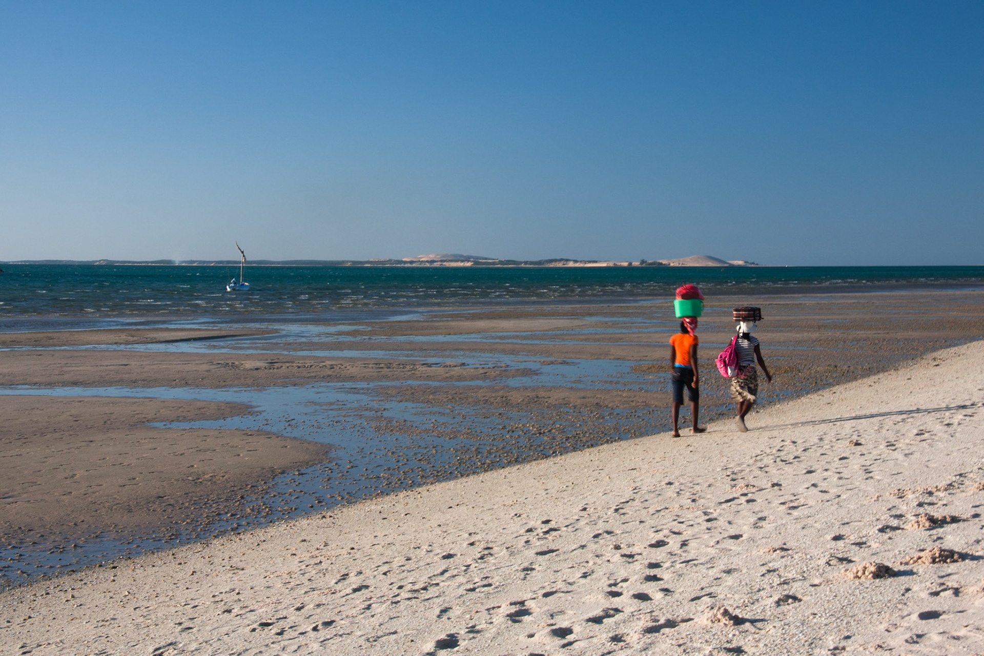 Daily life along the beach