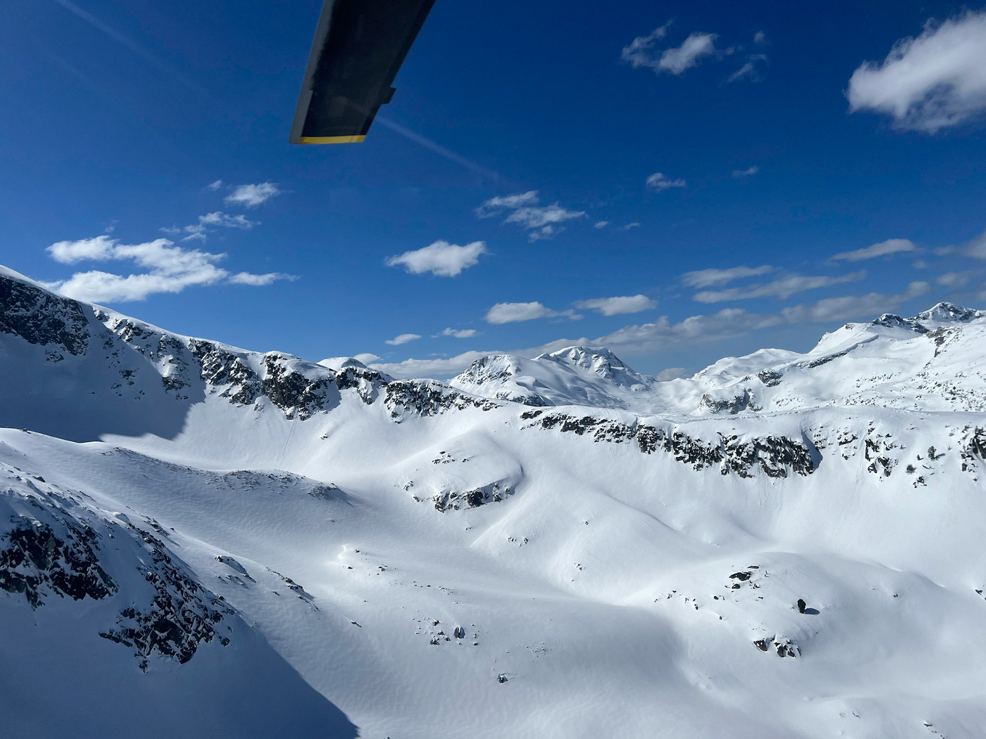 View from the helicopter