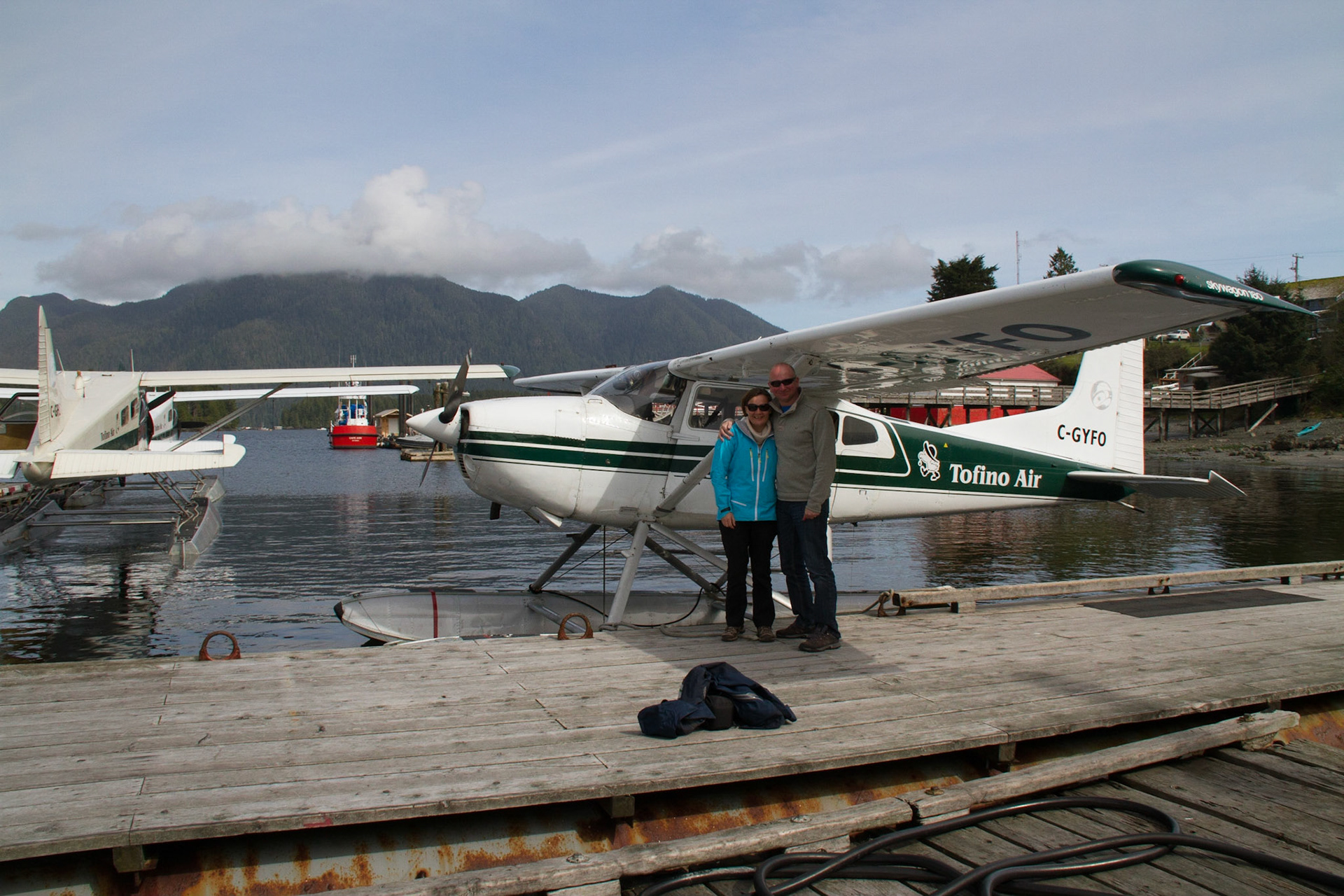 With our float plane