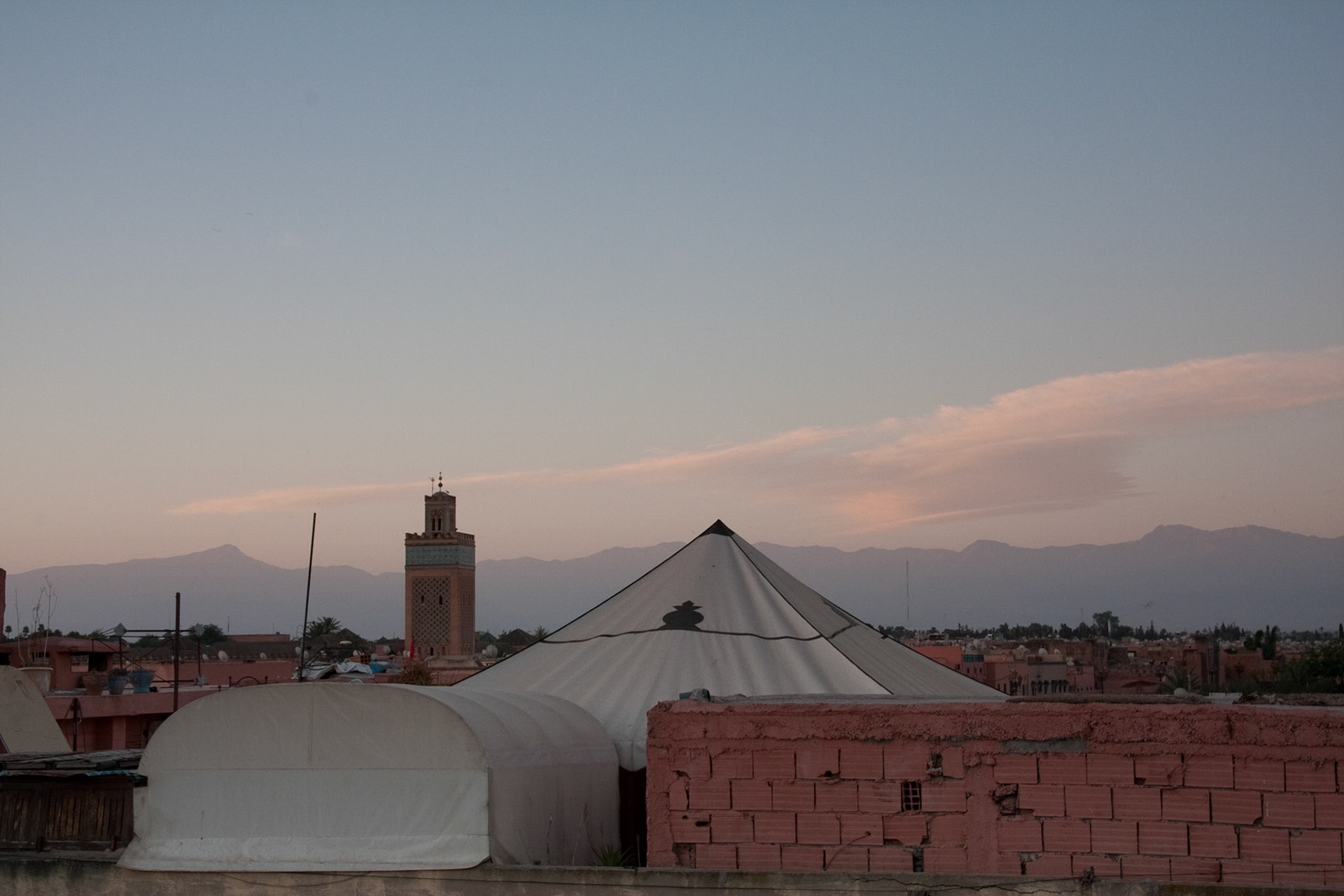 Atlas mountains at sunrise
